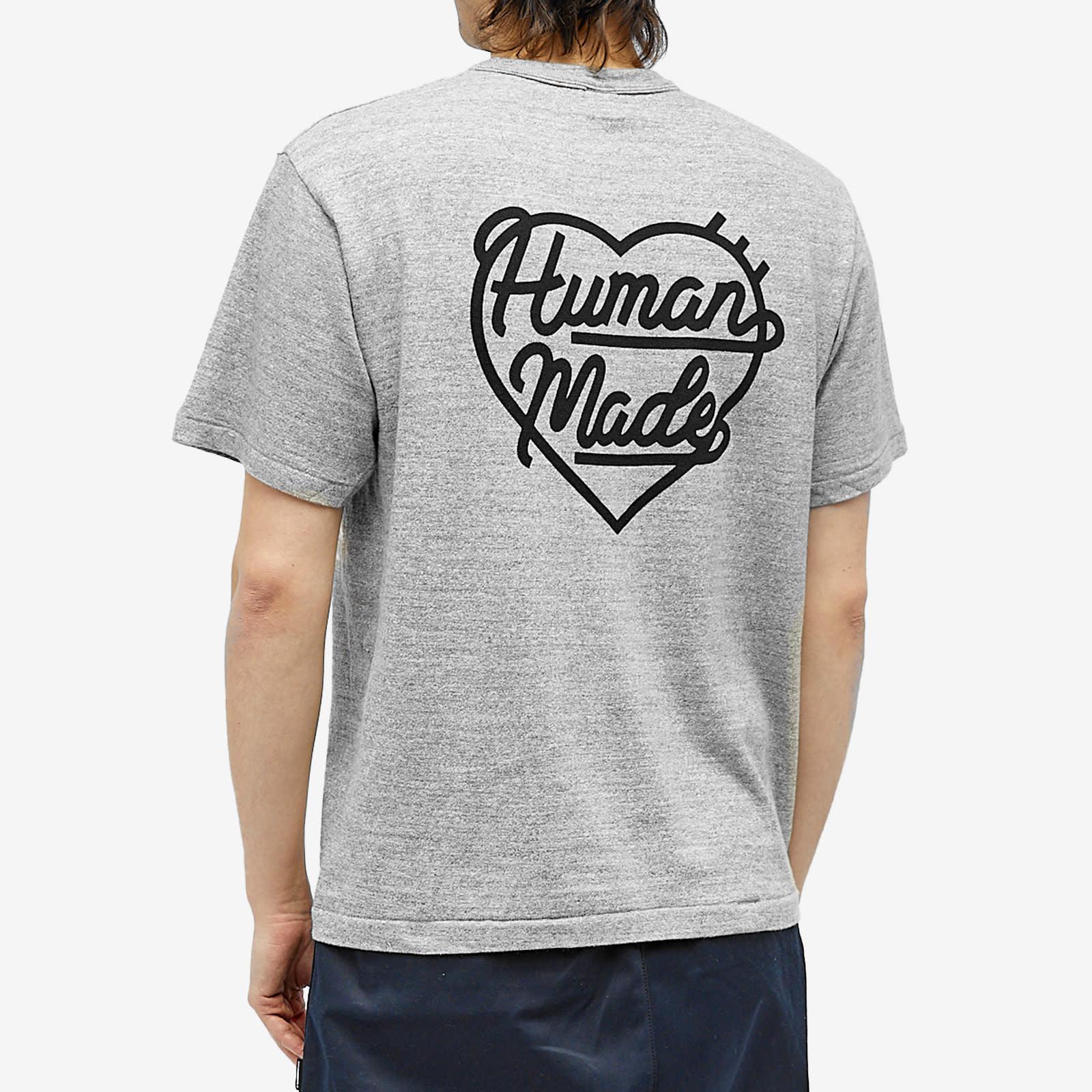 Black HUMAN MADE Heart Badge T-Shirt