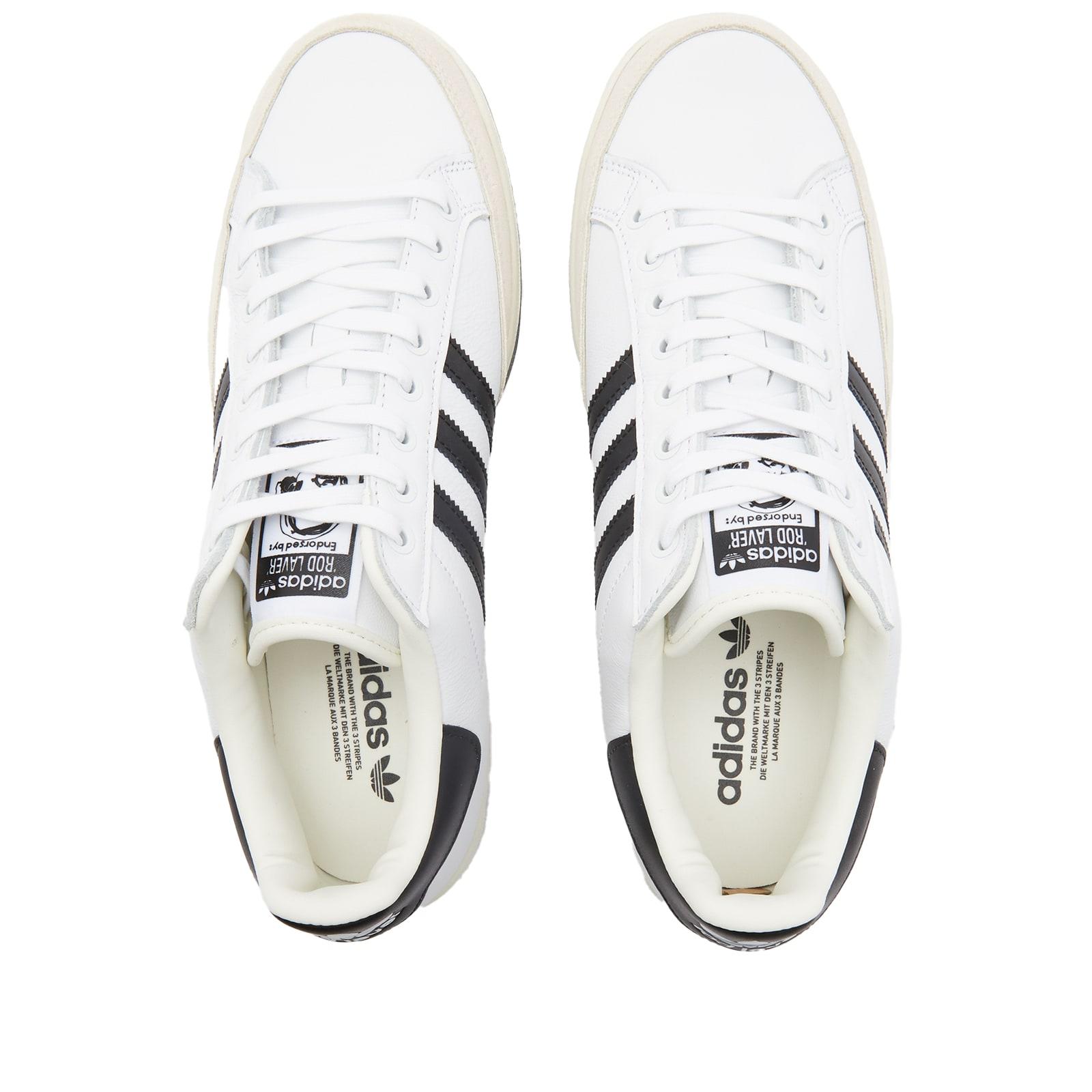 adidas Rod Laver Stripes Sneakers in White for Men | Lyst
