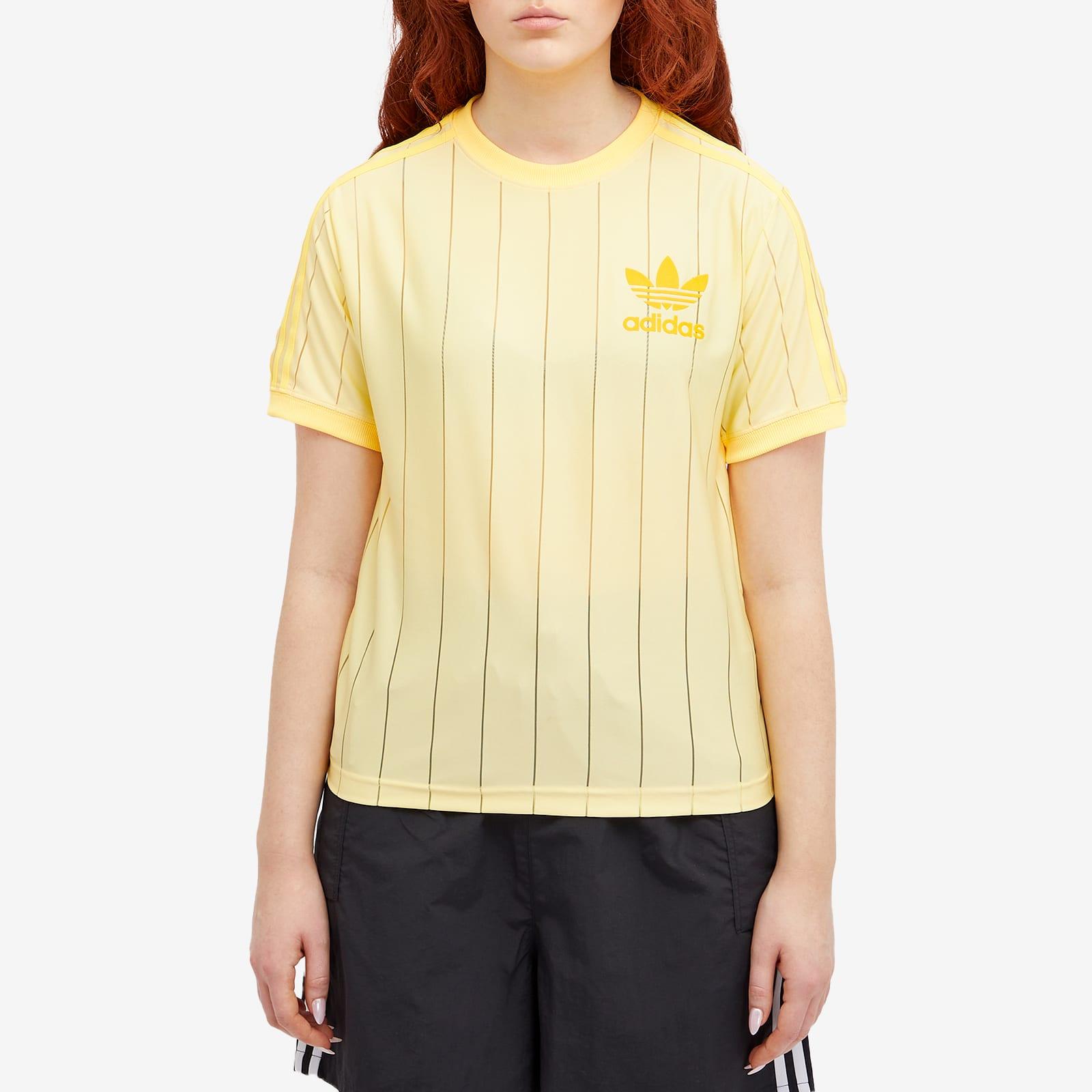 ★adidas★ Stripe Tee Almost Yellow KB8356 adidas Originals Stripe Tee - Multicolor | Free Shipping