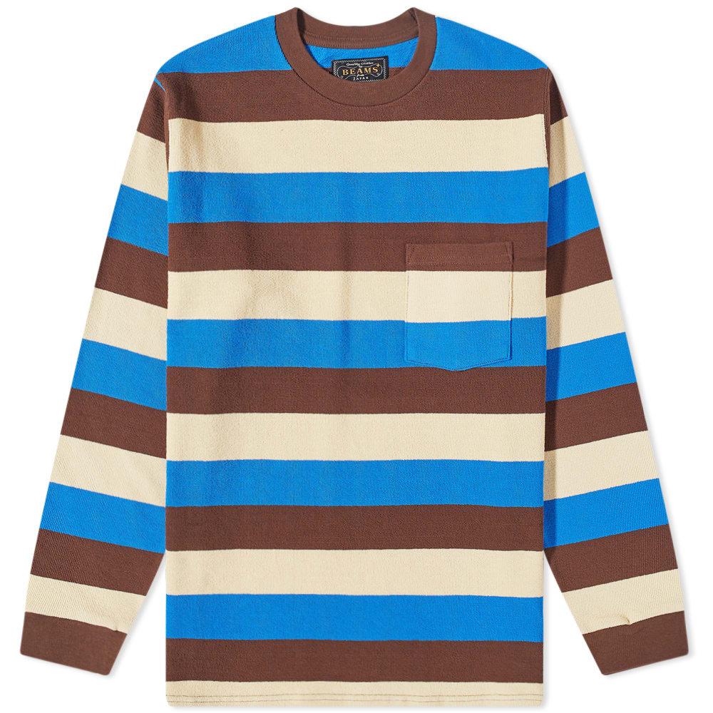 Long Sleeve Stripe Pocket T-shirt 