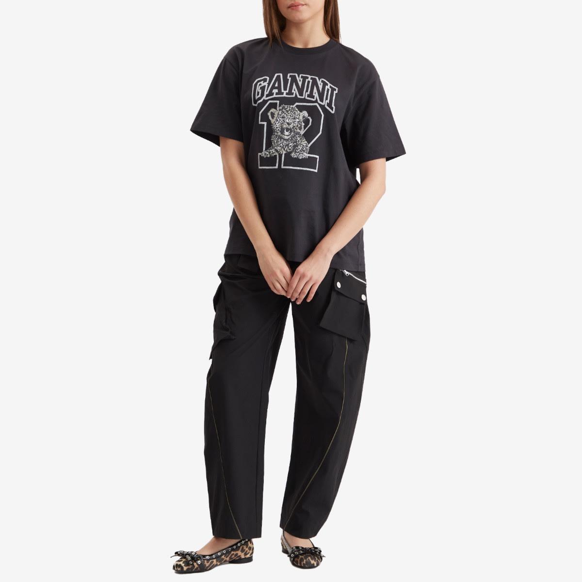 パンツ GANNI Stretch Shell Elasticated Cargo Pants Ganni Stretch Shell Elasticated Cargo Pants Presented By End