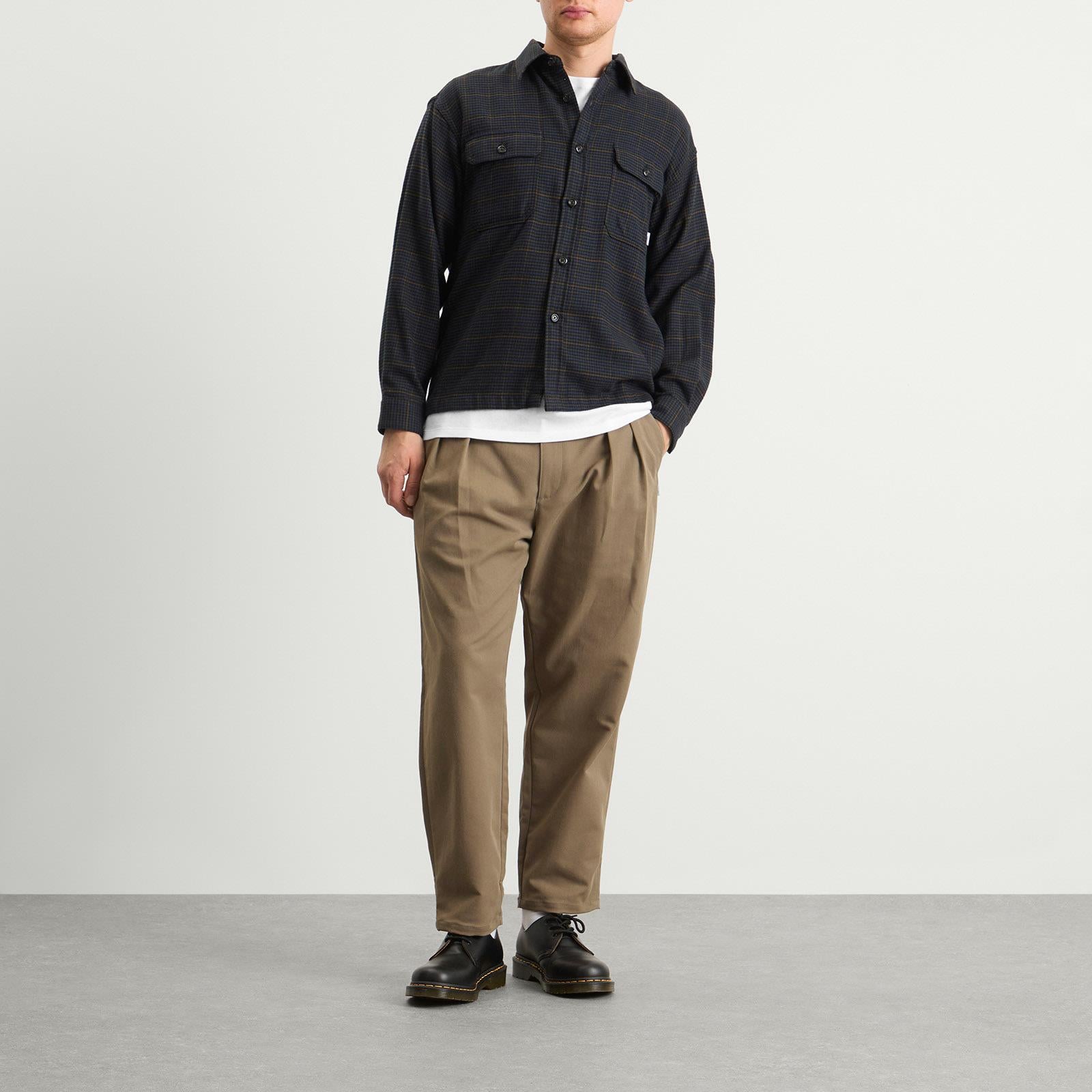 WTAPS Two Tuck Trousers in Brown for Men | Lyst