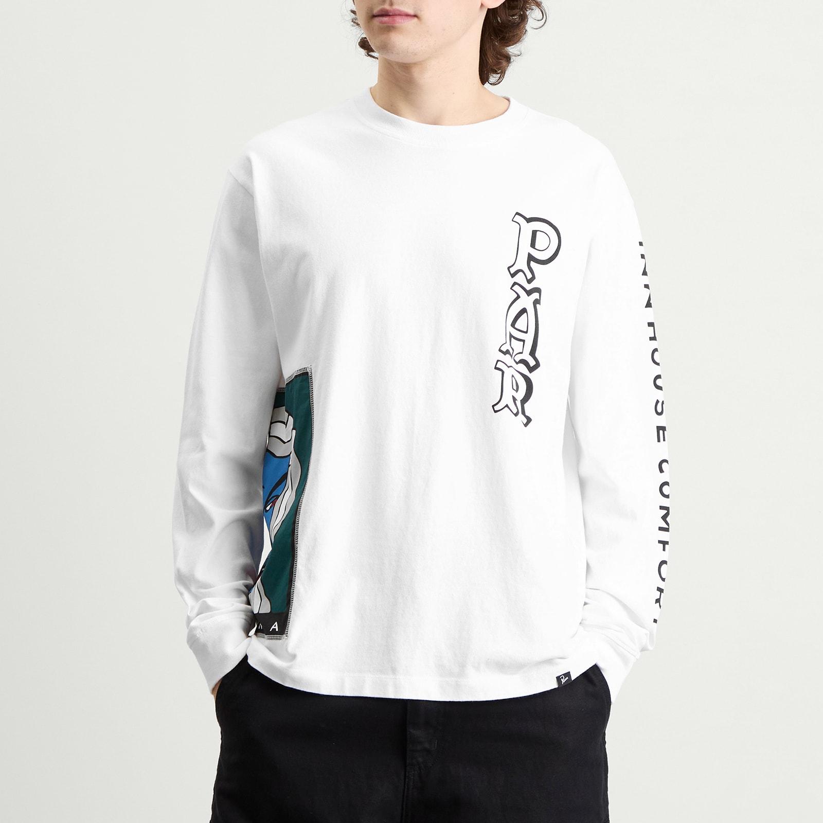 by Parra Your Face Long Sleeve T-Shirt in White for Men | Lyst