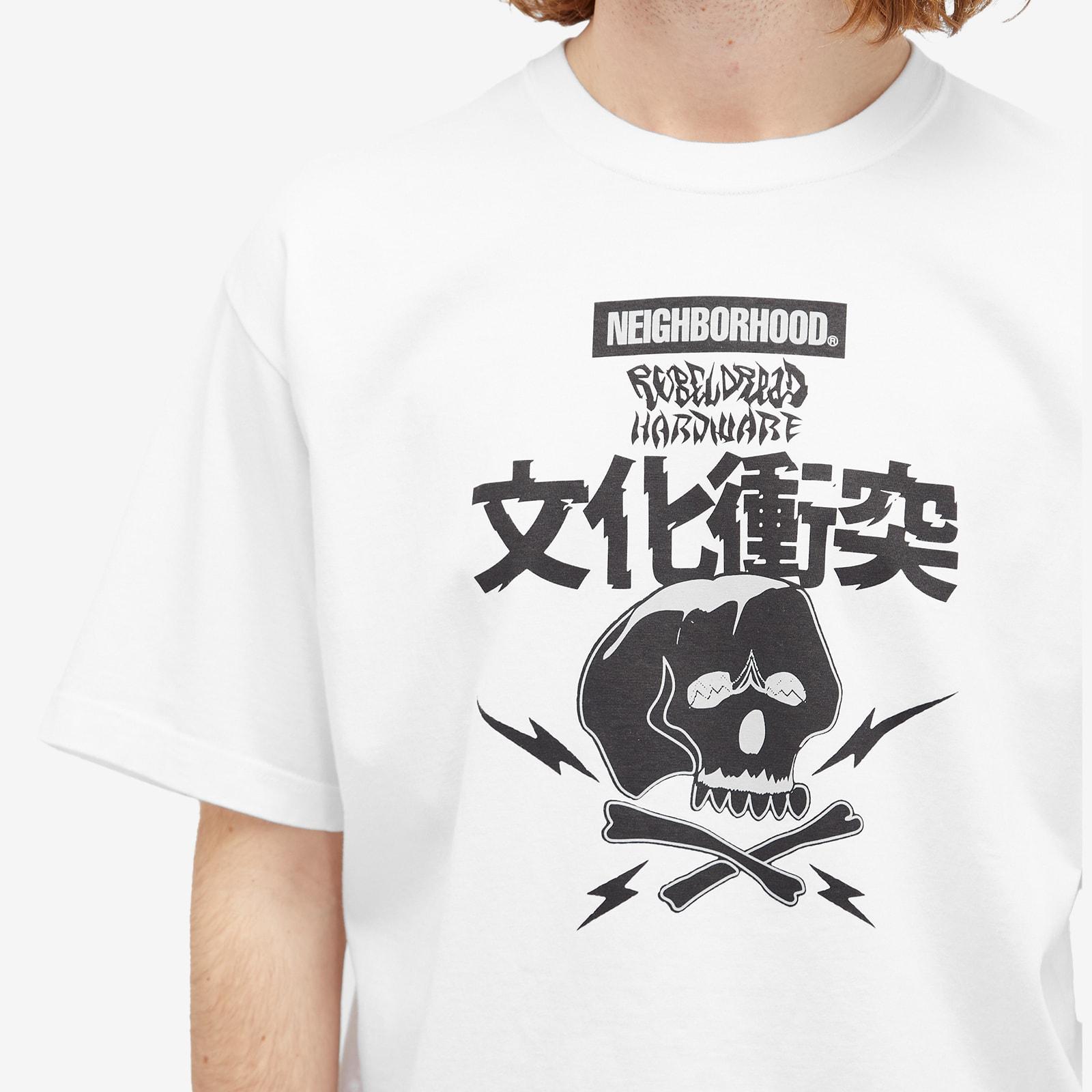 関税送料込♪NEIGHBORHOOD X REBEL DREAD HARDWARE/TEE SS-3 NH × REBEL DREAD HARDWARE . TEE SS-3