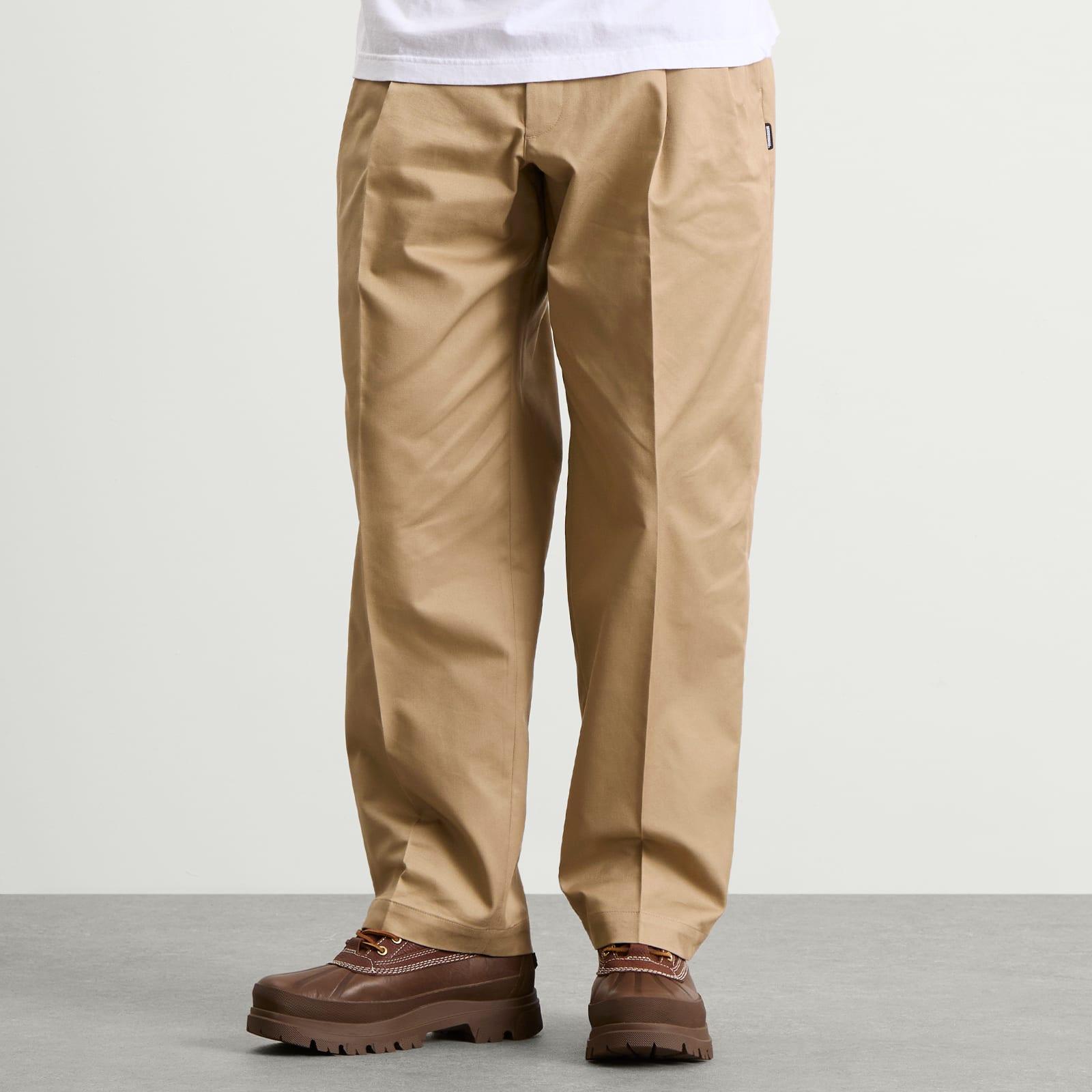 Neighborhood Two Tuck Pants in Natural for Men | Lyst