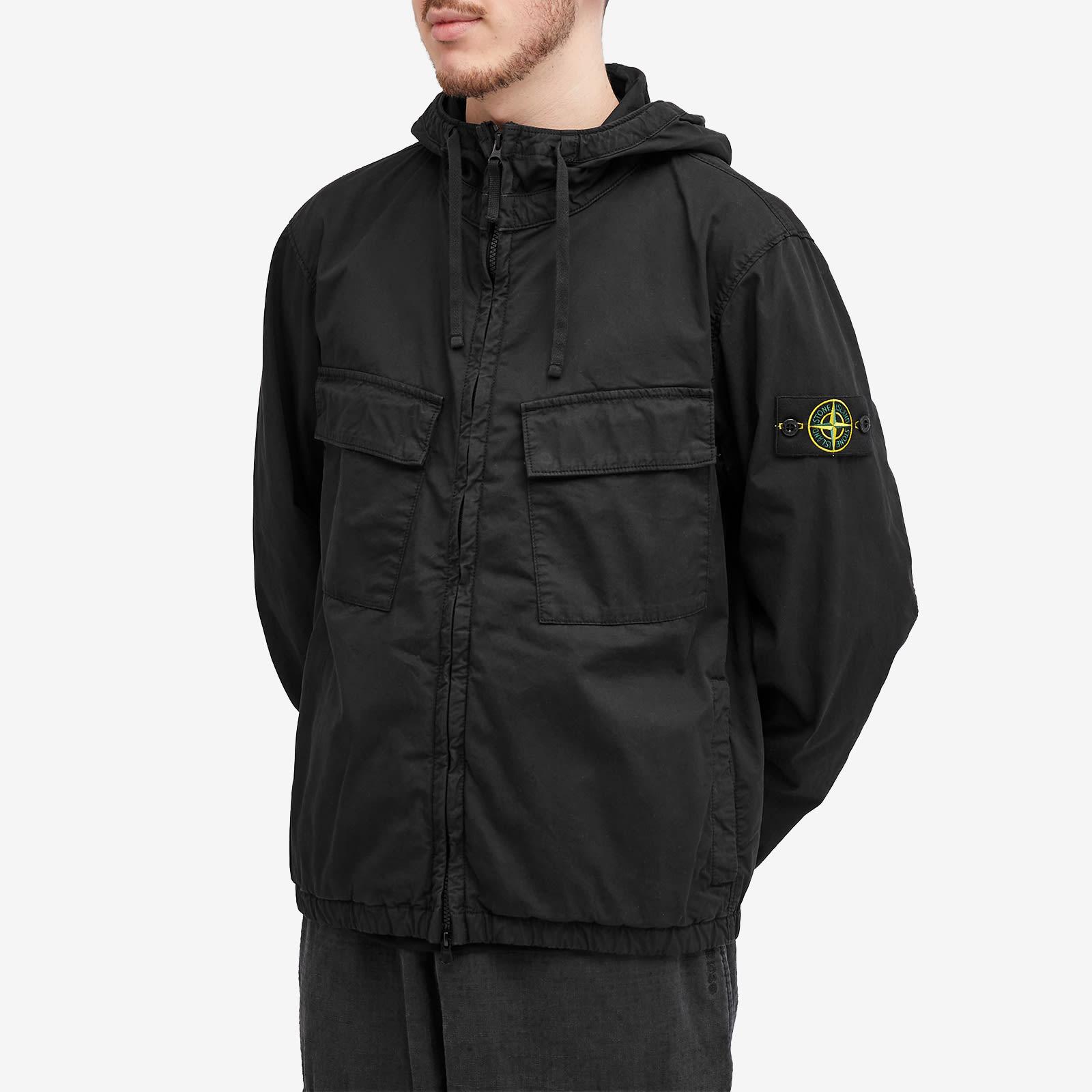 Stone Island Supima Cotton Twill Stretch-Tc Hooded Jacket in Stone Island Supima Cotton Twill Stretch-Tc Hooded Jacket in