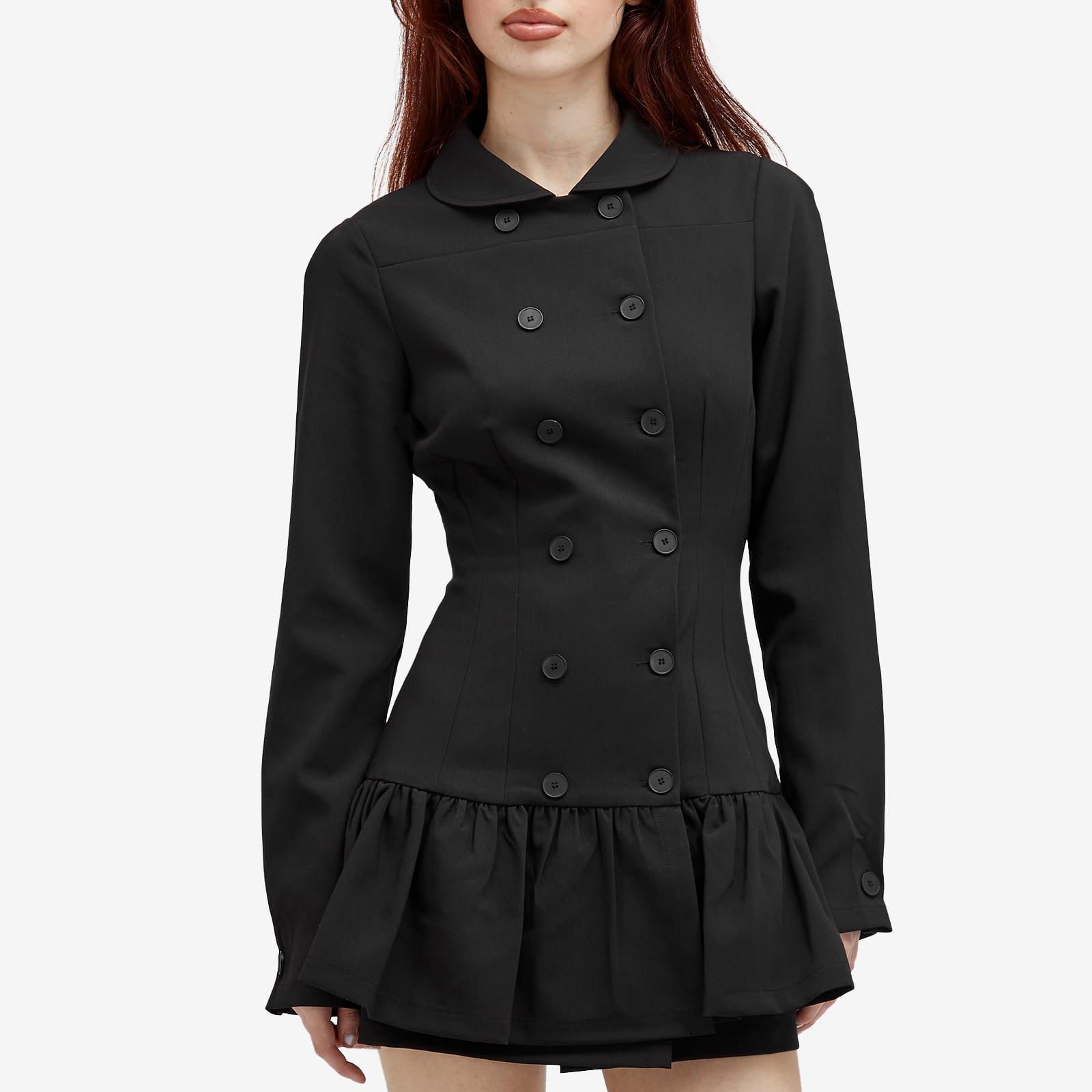 peachy den ロゴ Romy ダブルブレスト 長袖 ミニワンピース Peachy Den Romy Mini Dress in Black | Lyst