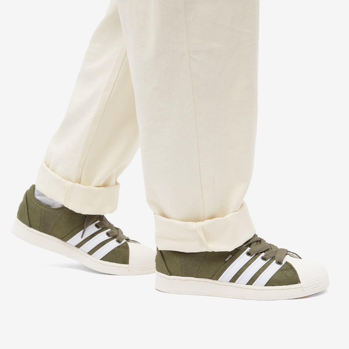 adidas Superstar Supermodified Hemp Sneakers in Green for Men | Lyst