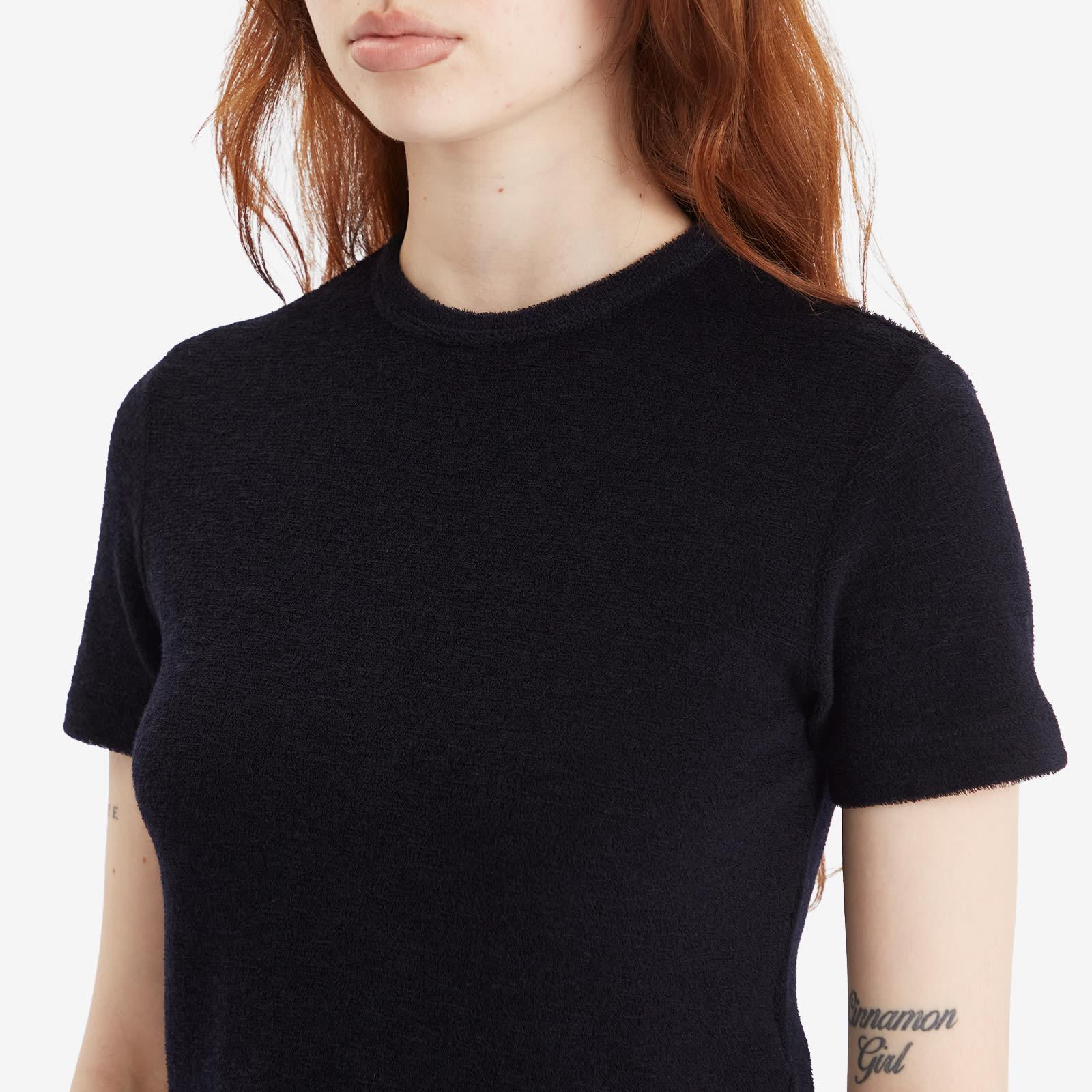 AURALEE/オーラリー WASHABLE WOOL PILE TEE Washable Wool Pile Tee — Light Aqua – La Garçonne