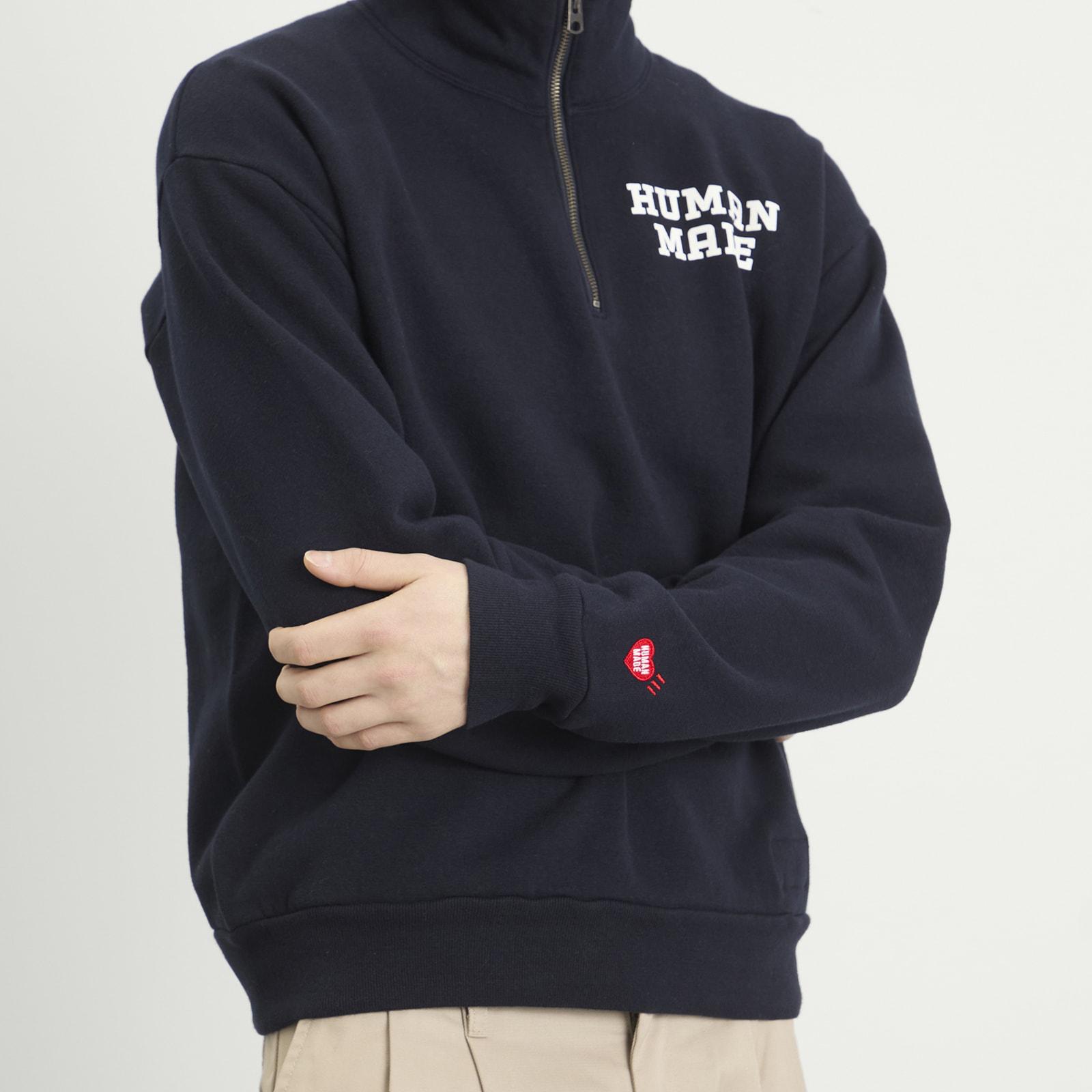 Human Made Half-Zip Sweatshirt in Blue for Men | Lyst