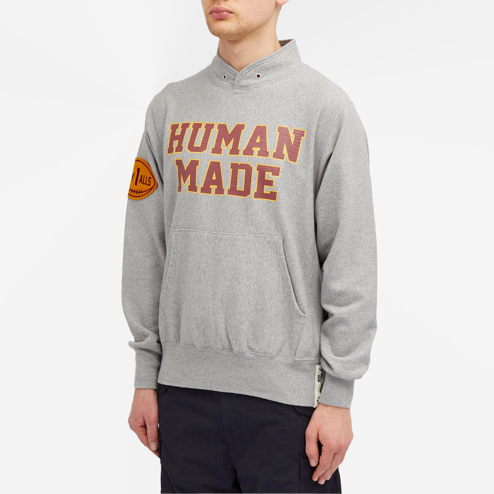 Human Made Stand Collar Sweat in Gray for Men | Lyst