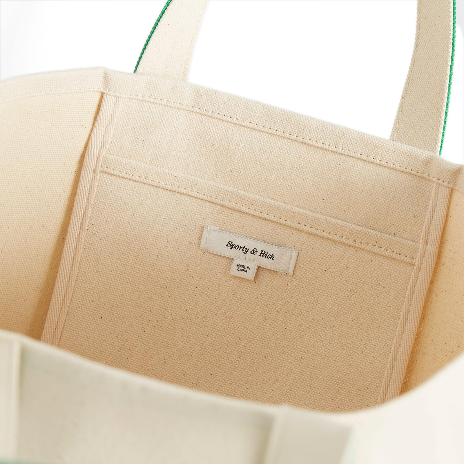 Sporty & Rich Crown Logo Two Tone Tote Bag in Green | Lyst UK