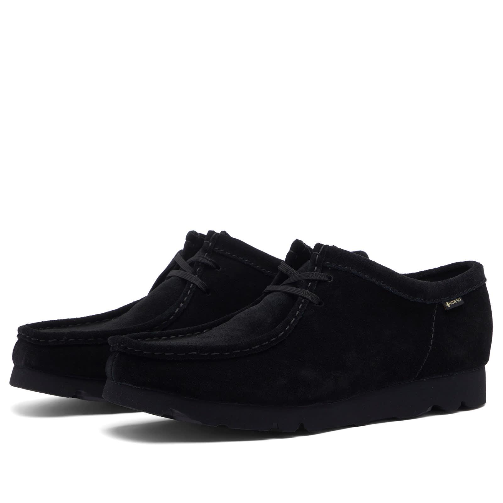 Clarks Wallabee Gore-Tex Suede in Black for Men | Lyst Canada