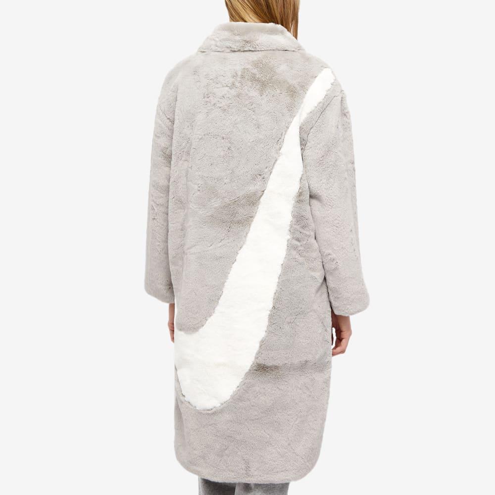 nike swoosh fur coat