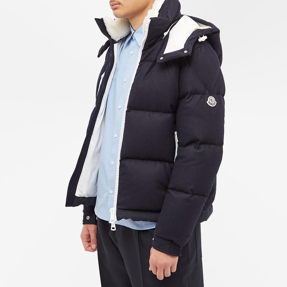 Moncler Tarentaise Sherpa Lined Flannel Down Jacket in Blue for Men | Lyst  UK