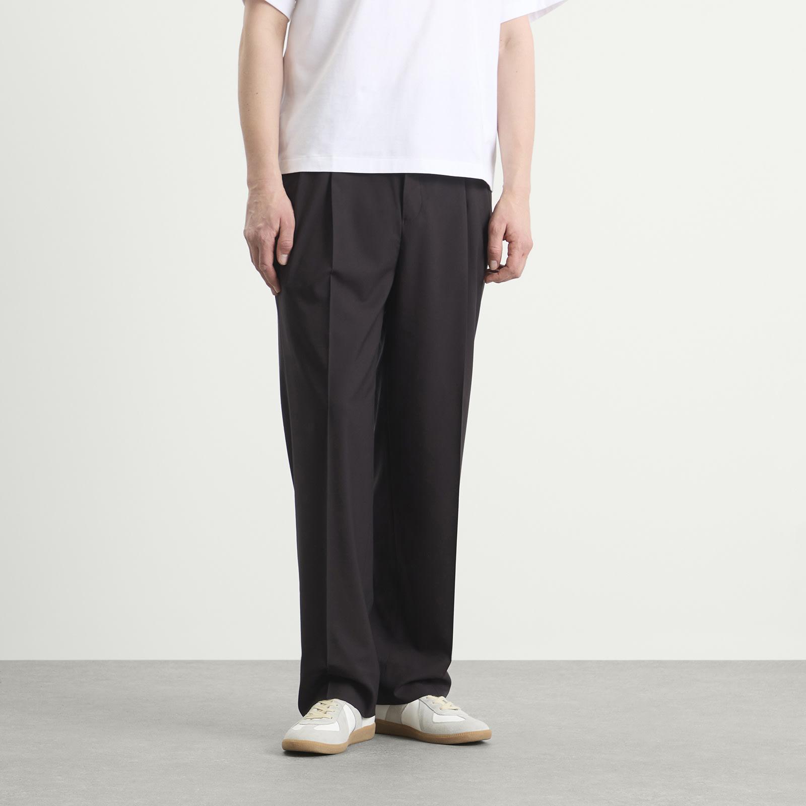 Kaptain Sunshine Wool Poplin Shoecut Trousers in Gray for Men | Lyst