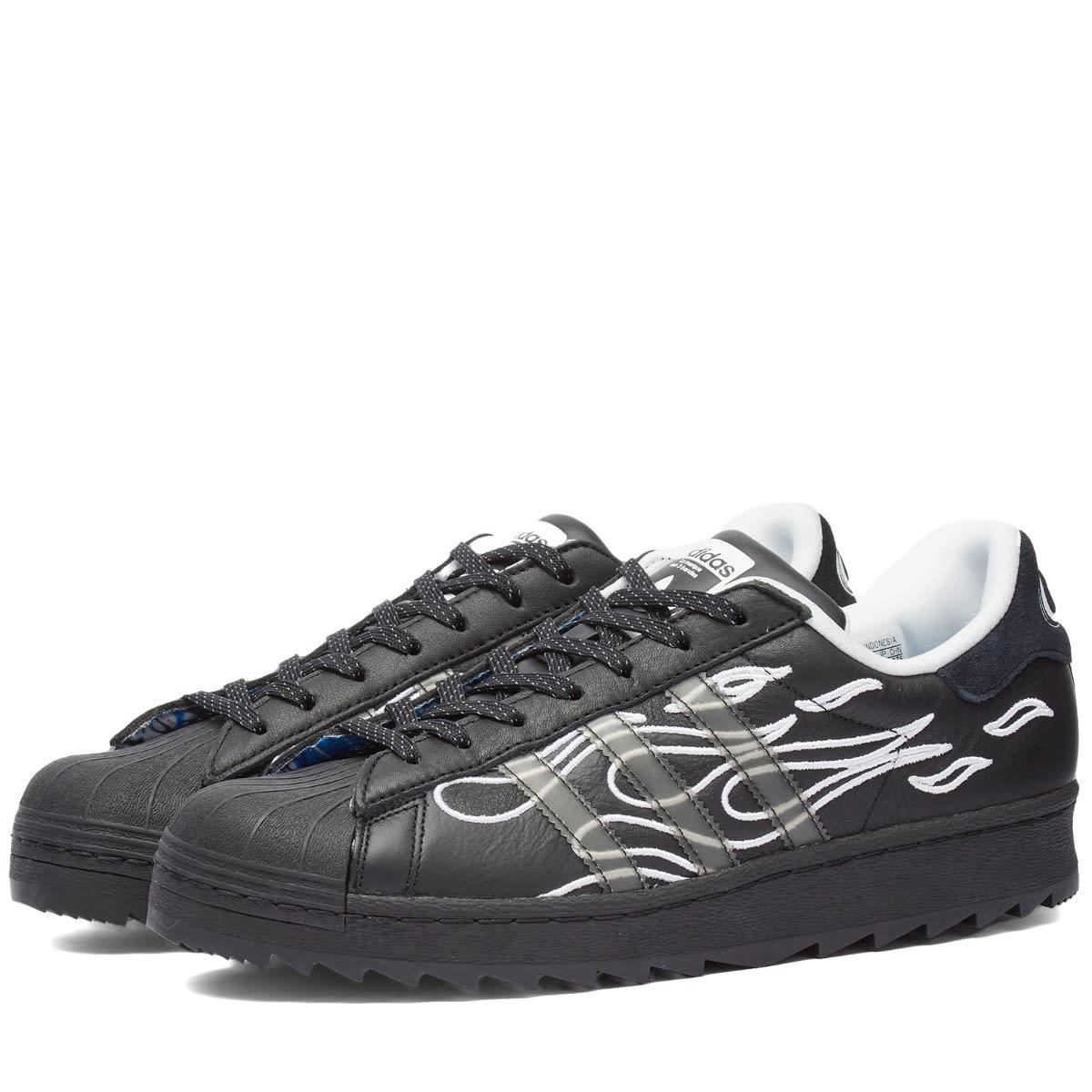 ★【Adidas】★NSRC X ADIDAS ORIGINALS SUPERSTAR RIPPLE★ adidas Superstar Ripple No Sleep Rave Club Core Black Men's