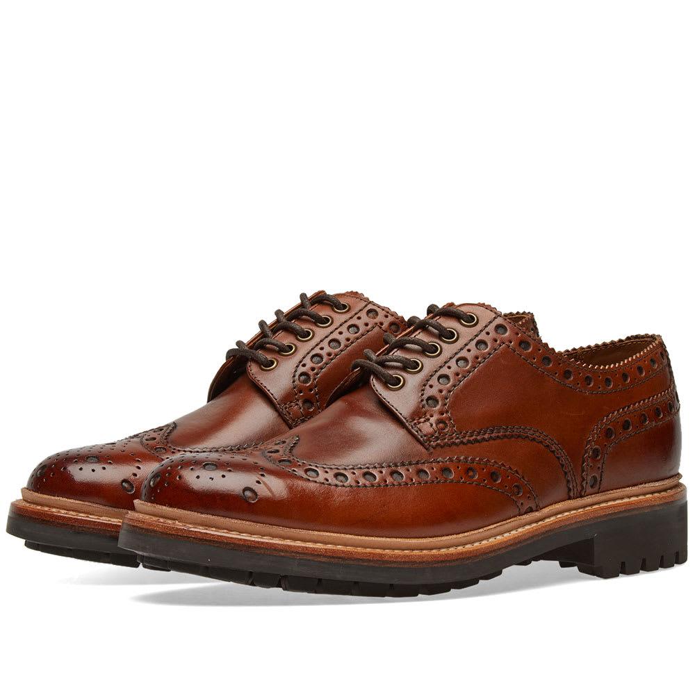Grenson Archie Commando Sole Shoes (leather) in Brown for Men - Lyst