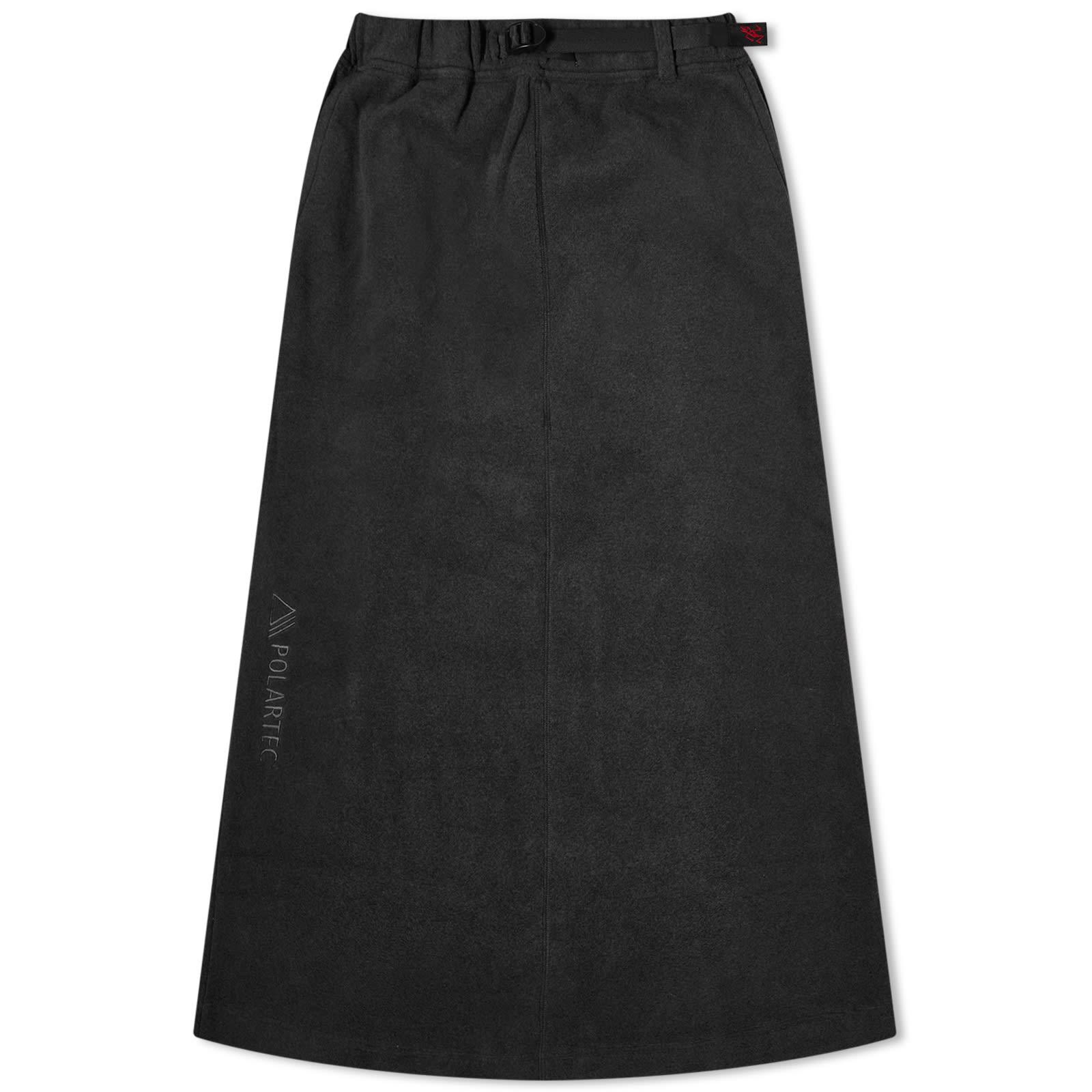 Gramicci Polartex Maxi Combination Skirt in Black | Lyst