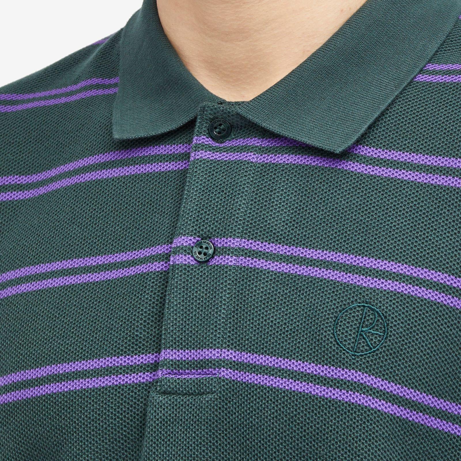 POLAR SKATE Long Sleeve Stripe Polo Shirt in Blue for Men | Lyst