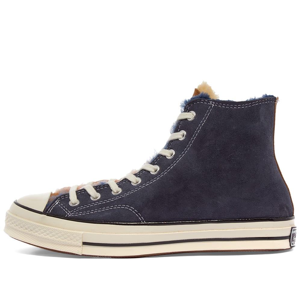 converse blue chuck 70 utility hi sneakers