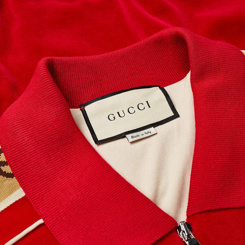 Gucci - Cotton Devoré-Velvet Track Jacket - Men - Navy Gucci
