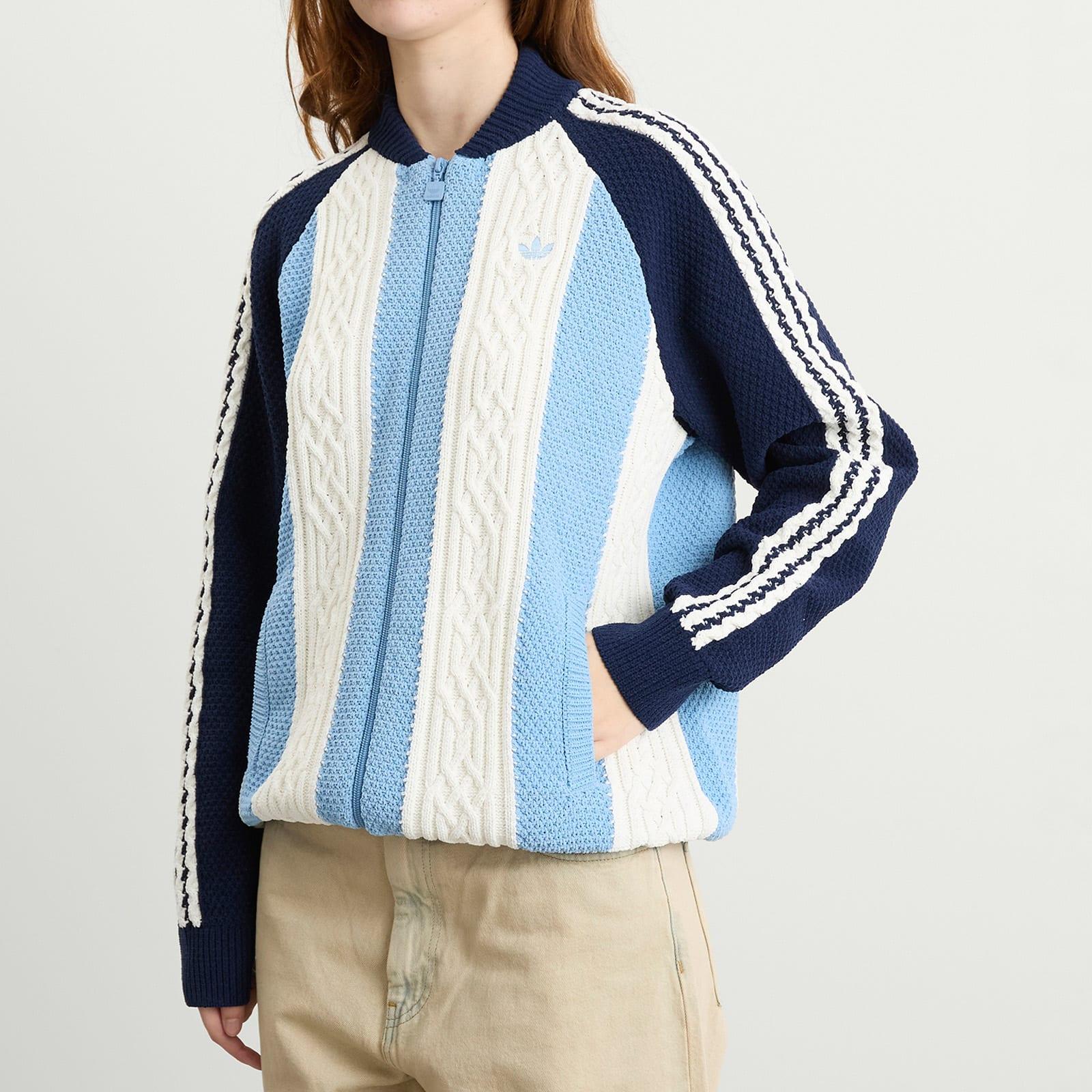 adidas Archive Knit Track Top in Blue | Lyst UK