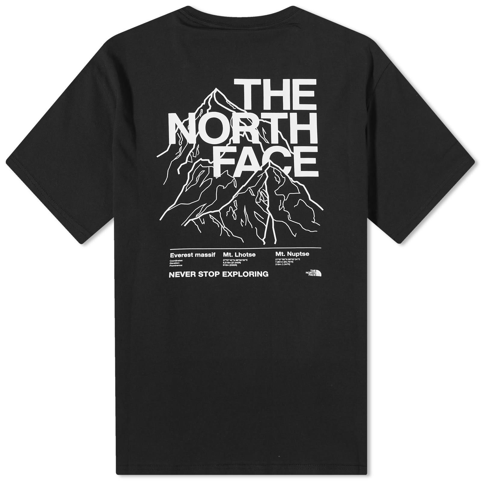 The North Face Mountain Outline T-shirt in Black for Men | Lyst
