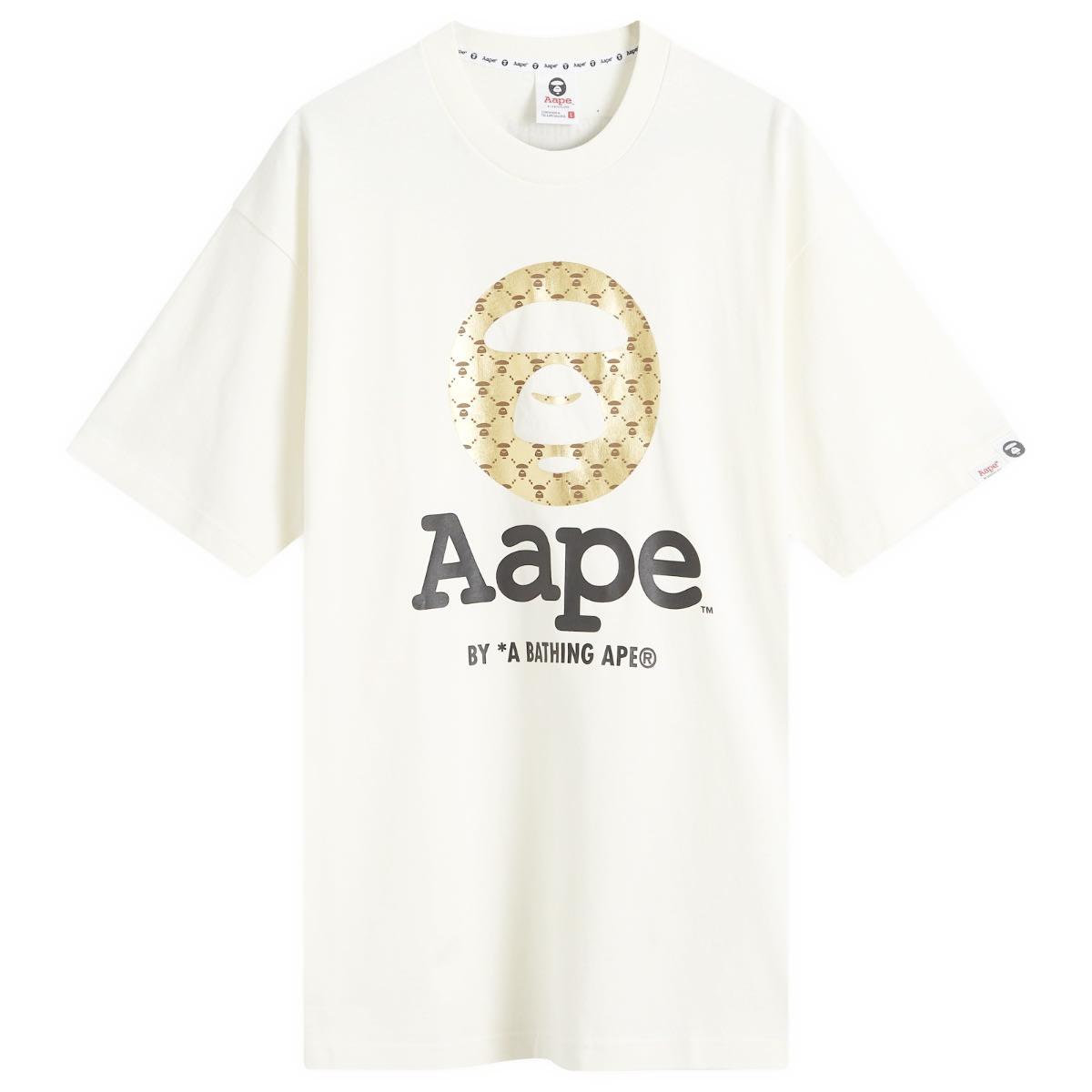 【AAPE by A BATHING APE】Moonface ロゴ プリント Tシャツ ♪ Aape Moonface logo printed short sleeve tee | Bape official