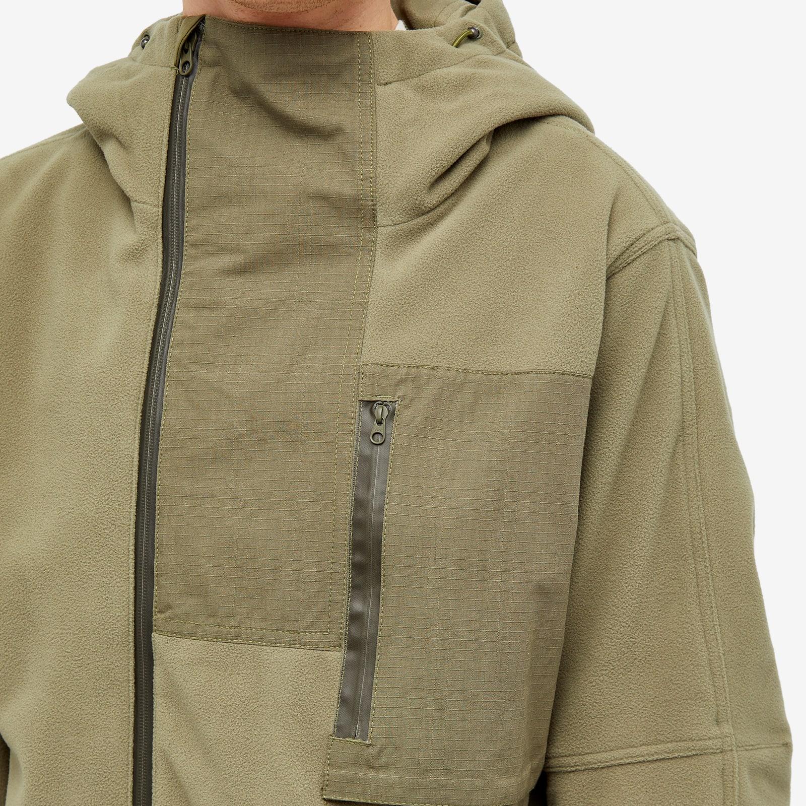 MAHARISHI ASYM FLEECE HOODED PULLOVER Maharishi Men\u0027s Asym Zipped Hooded Fleece Jacket Black | 4578-BLK