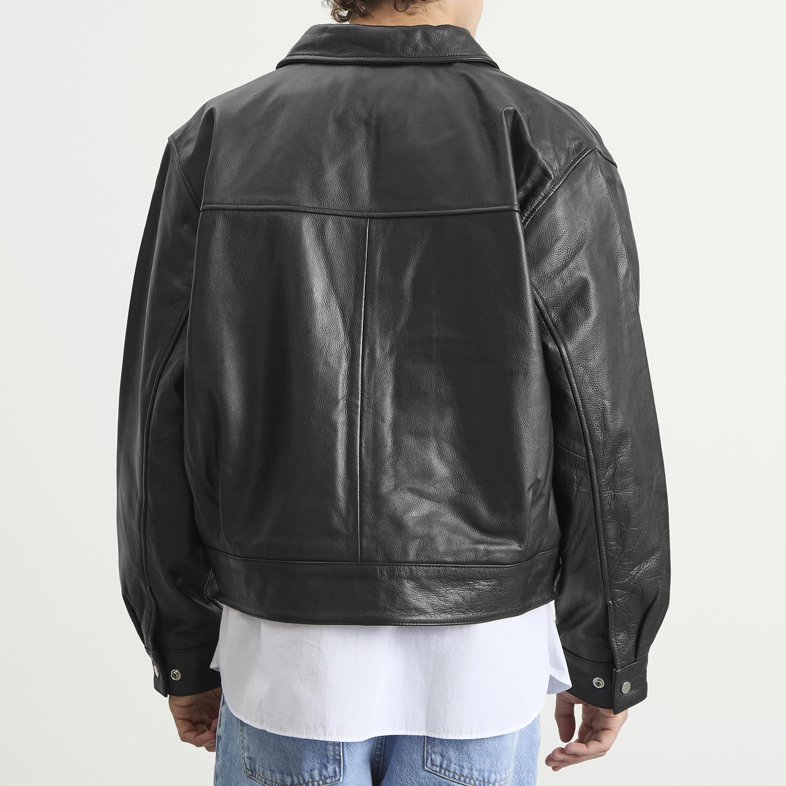 Edwin Leather Dogma Jacket in Black for Men | Lyst UK