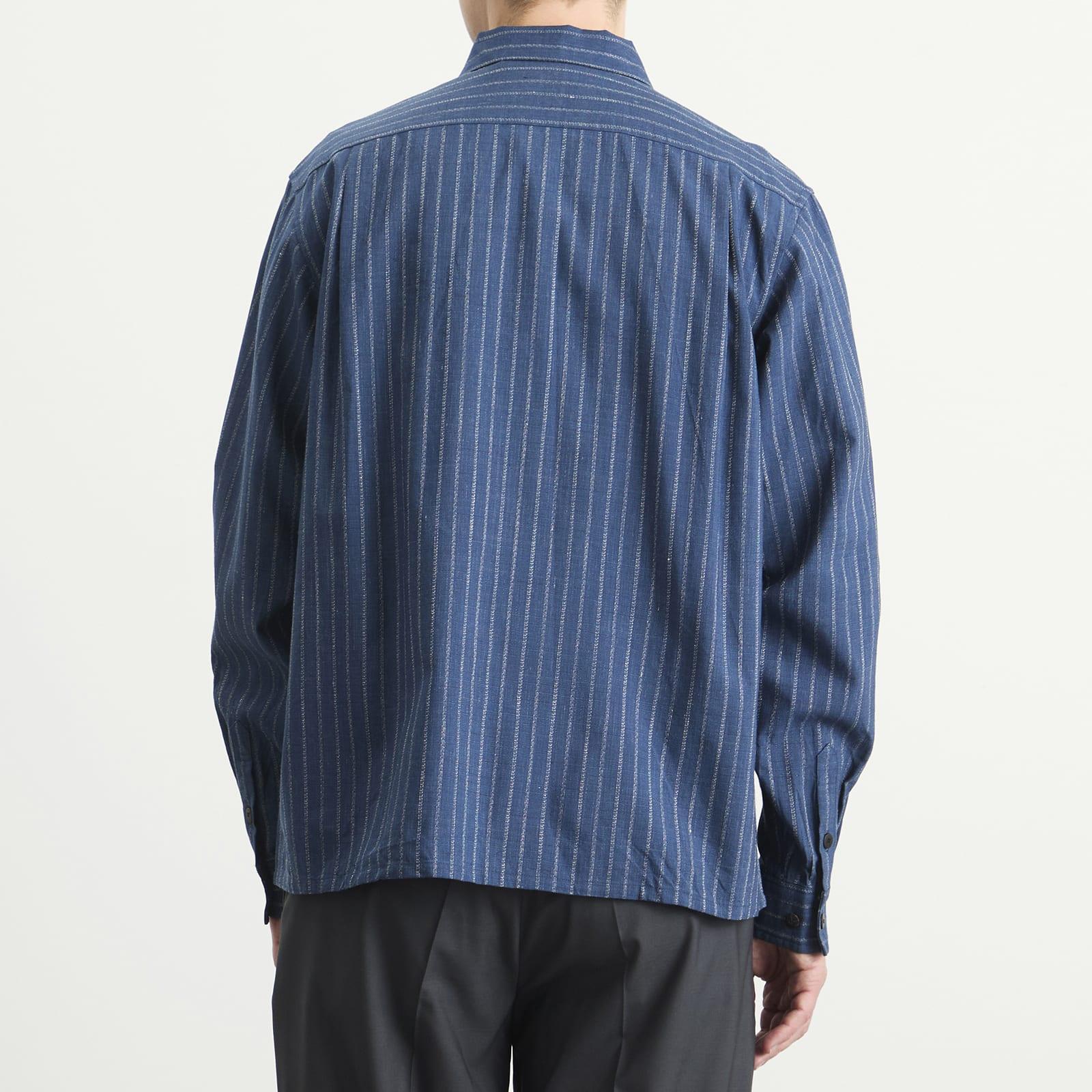 トップス visvim keesey shirts stripe 3 navy 25aw Visvim Keesey Stripe Shirt in Blue for Men | Lyst