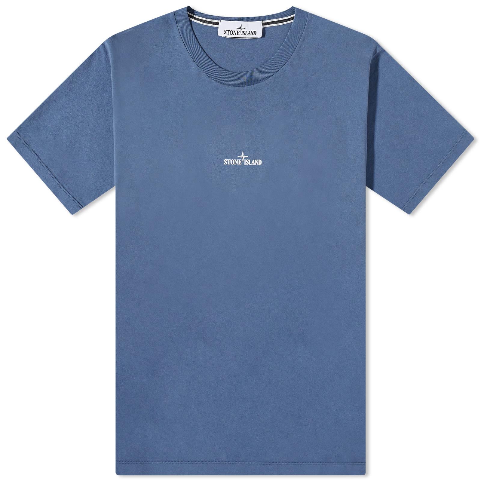 Stone Island Institutional One Graphic T-shirt in Blue for Men | Lyst