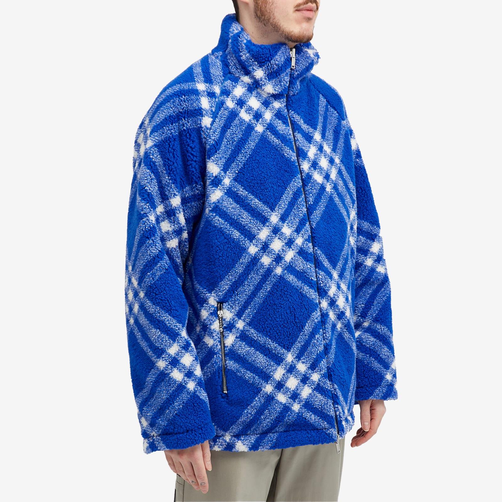 Burberry Tartan Fleece Jacket in Blue for Men Lyst UK