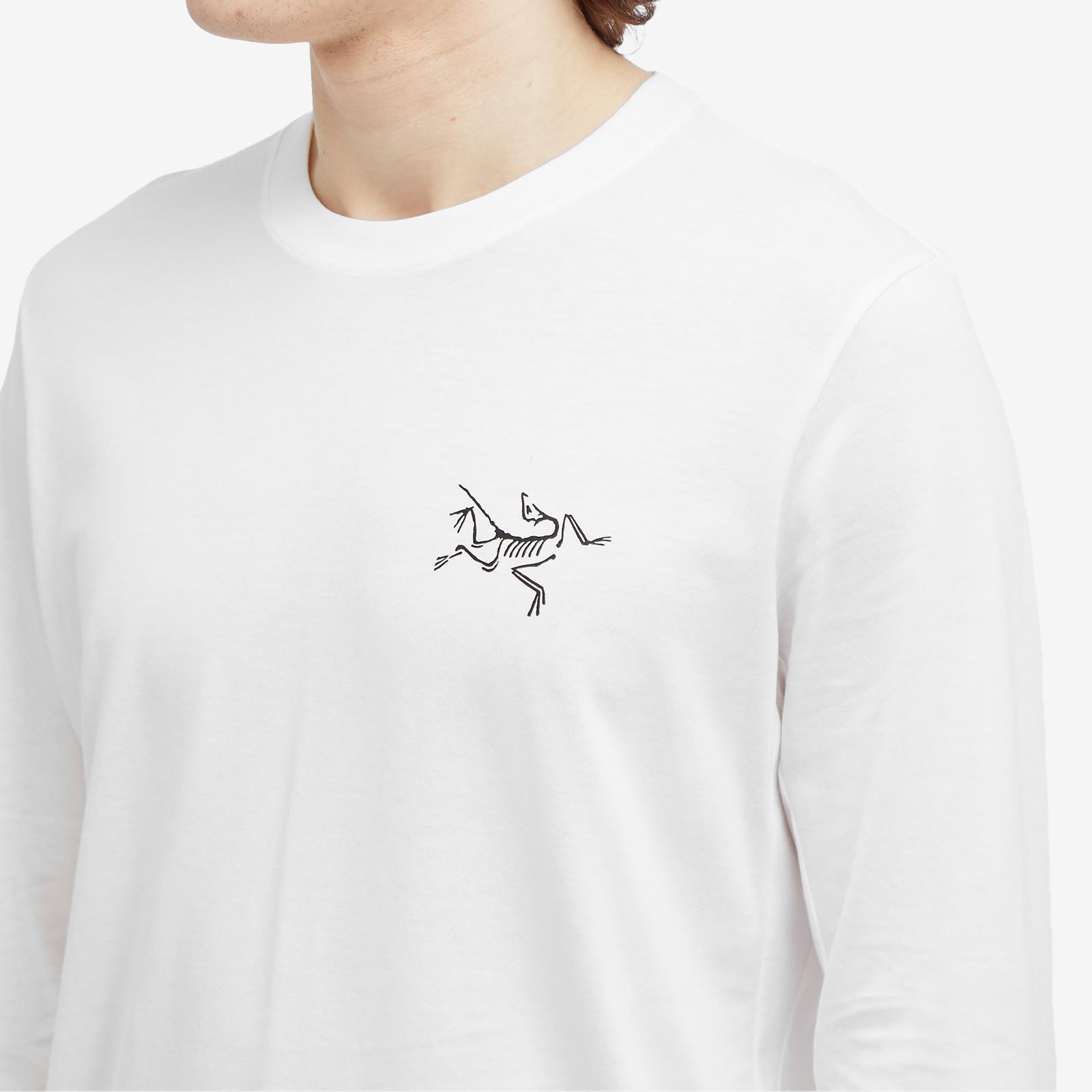 Arc'teryx Multi Bird Logo Long Sleeve T-Shirt Light in White