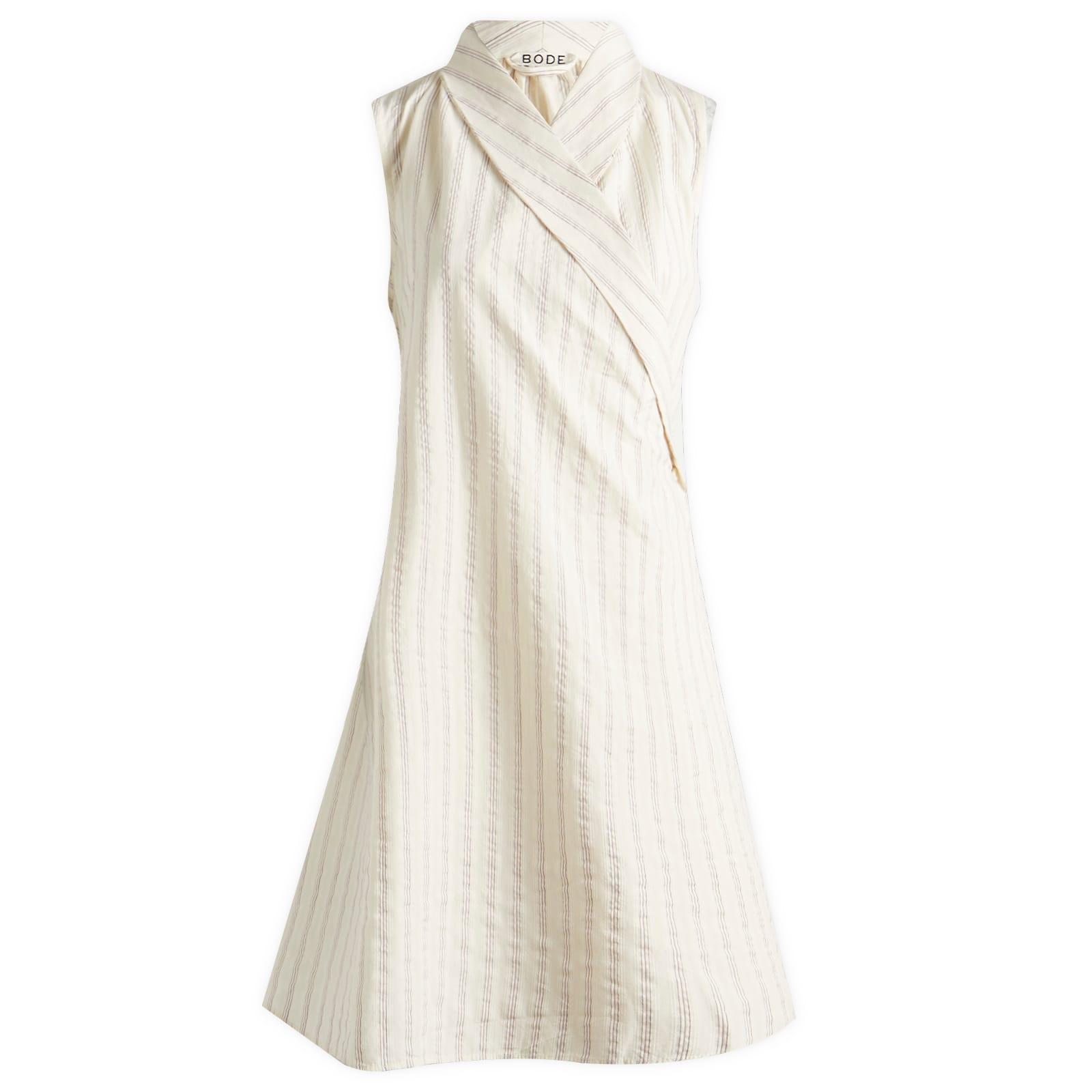 ワンピース BODE SS25 White linen Blevoir dress (WRS25DR012 WHITE) White Bode Dresses for Women | Lyst Canada