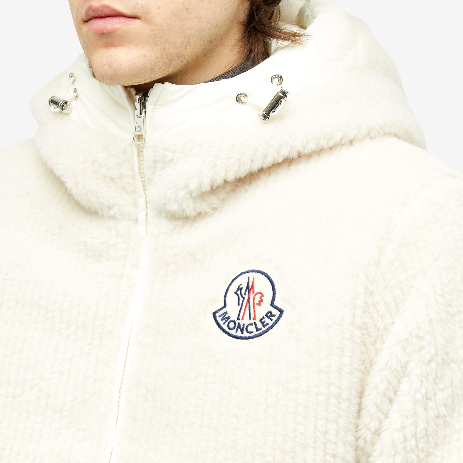 Moncler Tejat Borg Fleece Jacket in White for Men Lyst