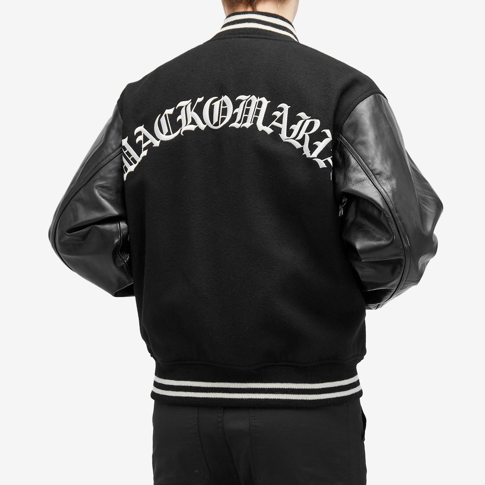 Wacko Maria Type-2 Leather Varsity Jacket in Black for Men 