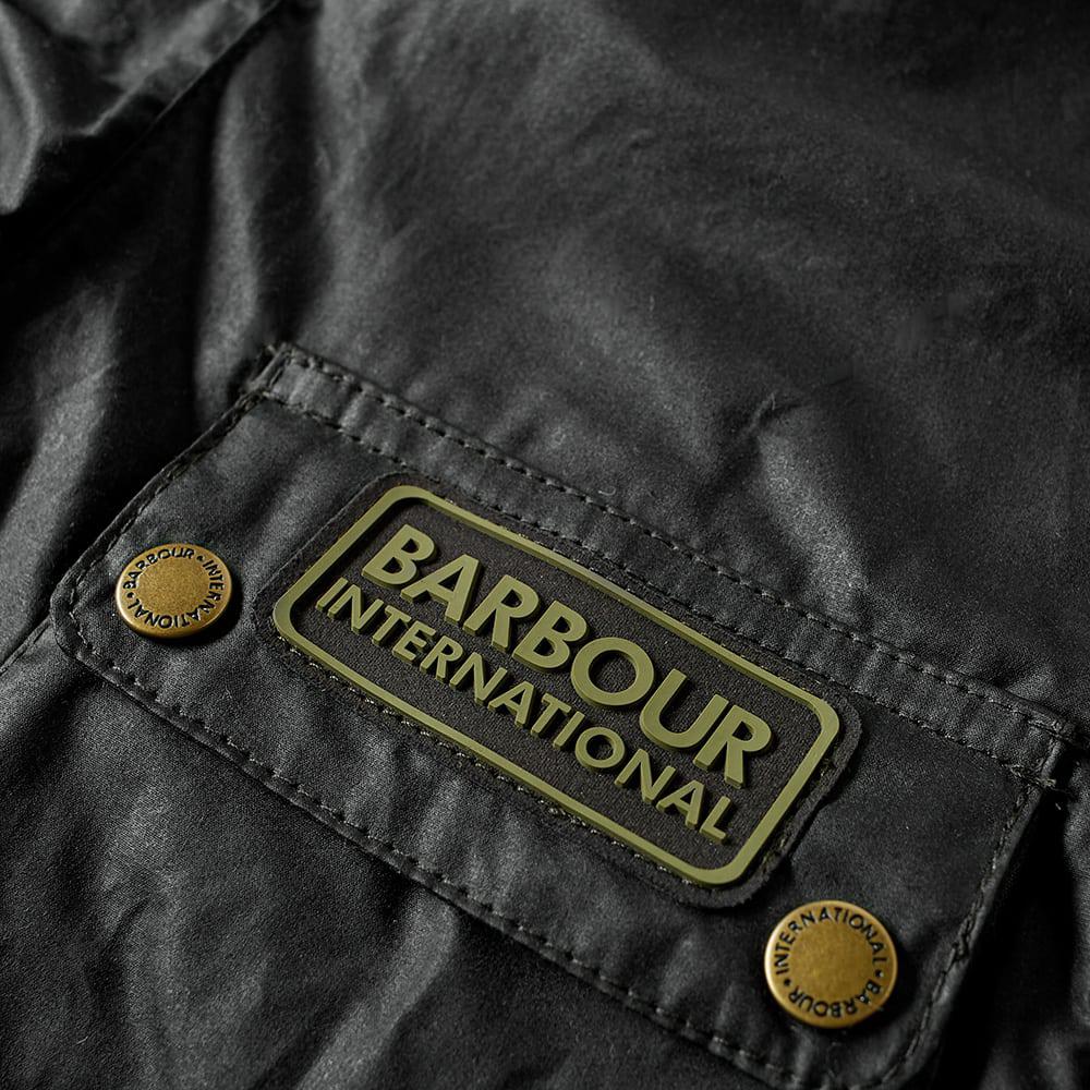 barbour international lever wax jacket