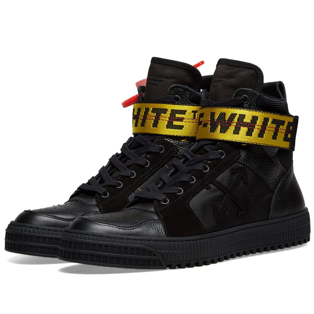 off white industrial hi top