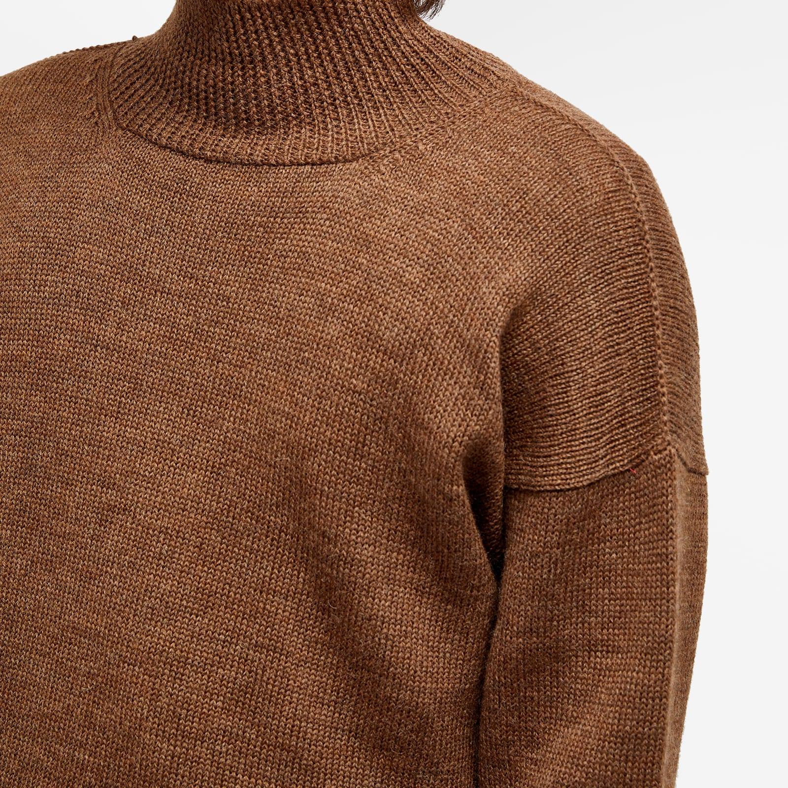 MHL by Margaret Howell Roll Neck Knit in Brown for Men | Lyst