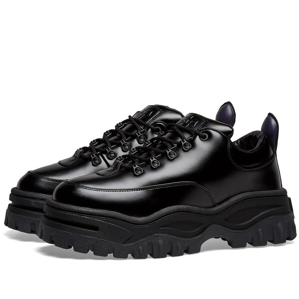 chunky leather trainers