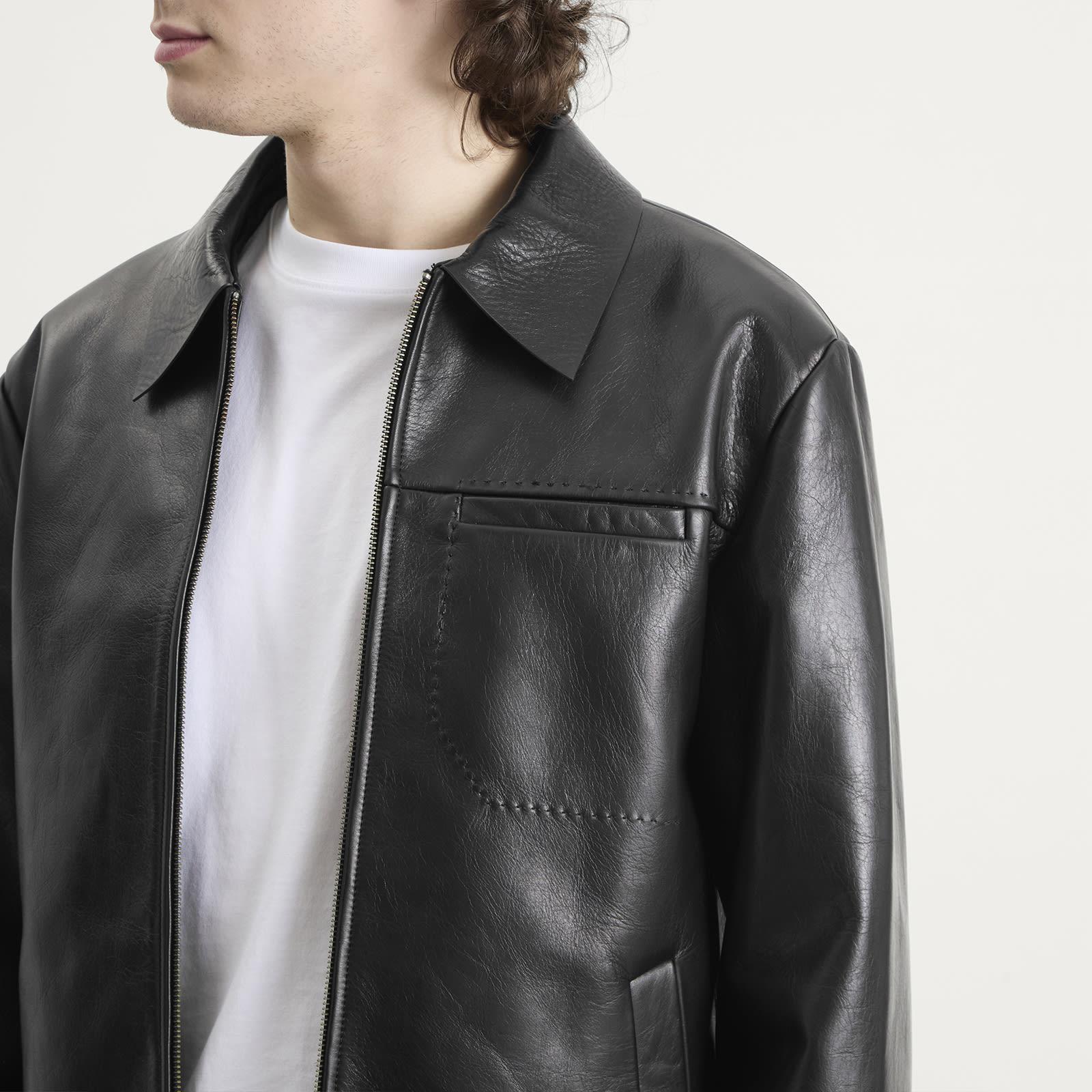 Entire studios Corehide Leather Jacket in Black for Men | Lyst