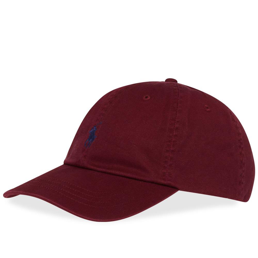 burgundy ralph lauren cap