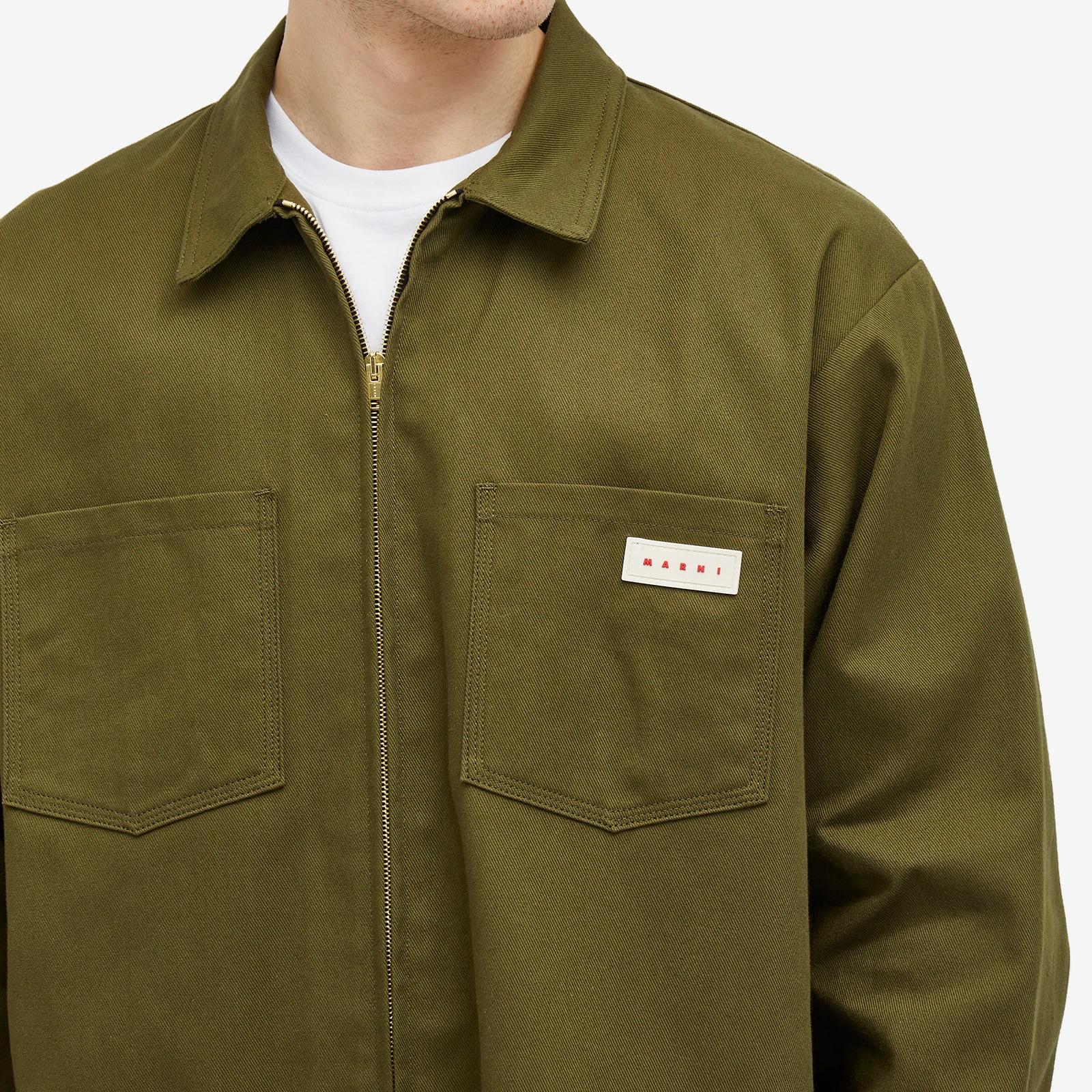 Marni Zip Through Work Jacket in Green for Men | Lyst UK