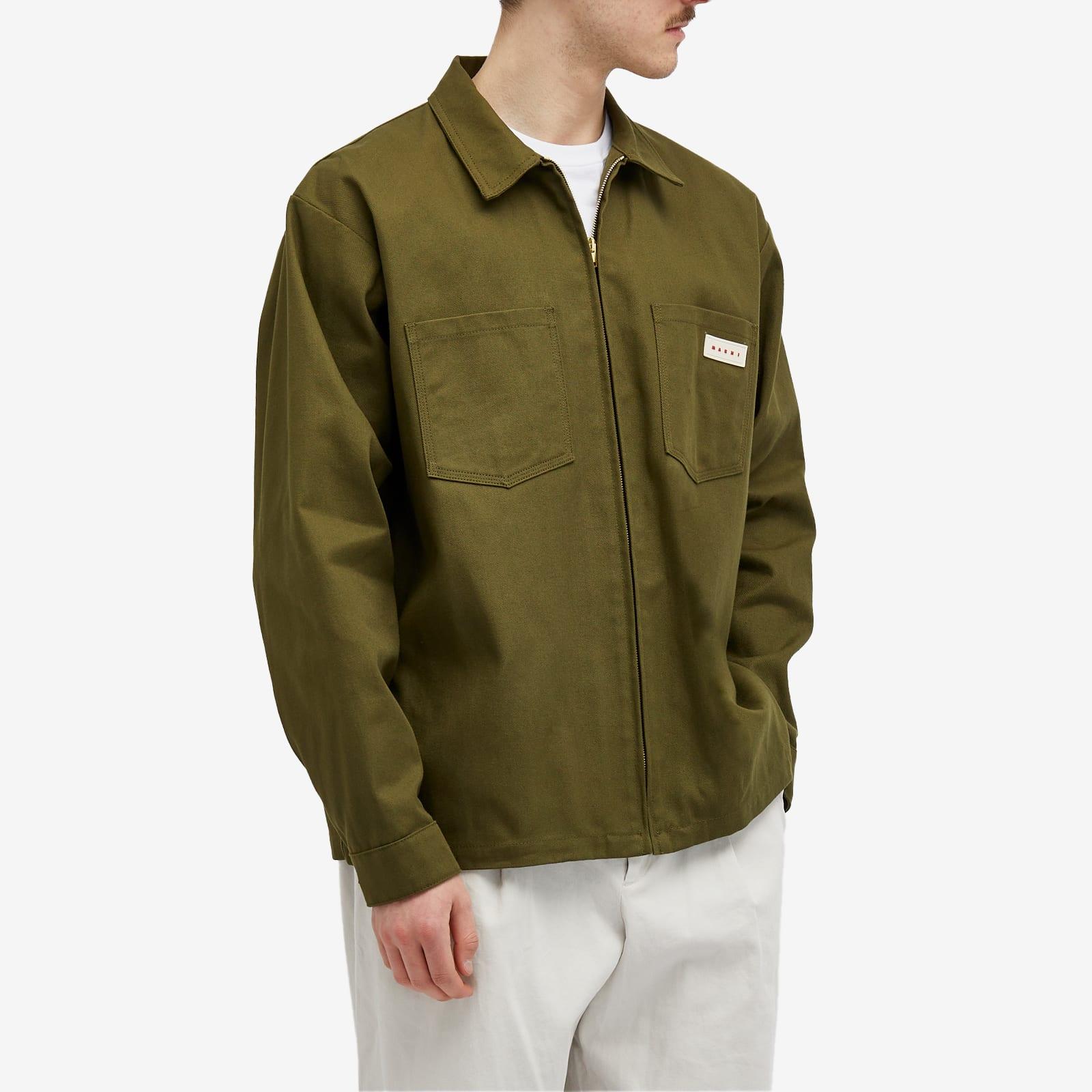 Marni Zip Through Work Jacket in Green for Men | Lyst