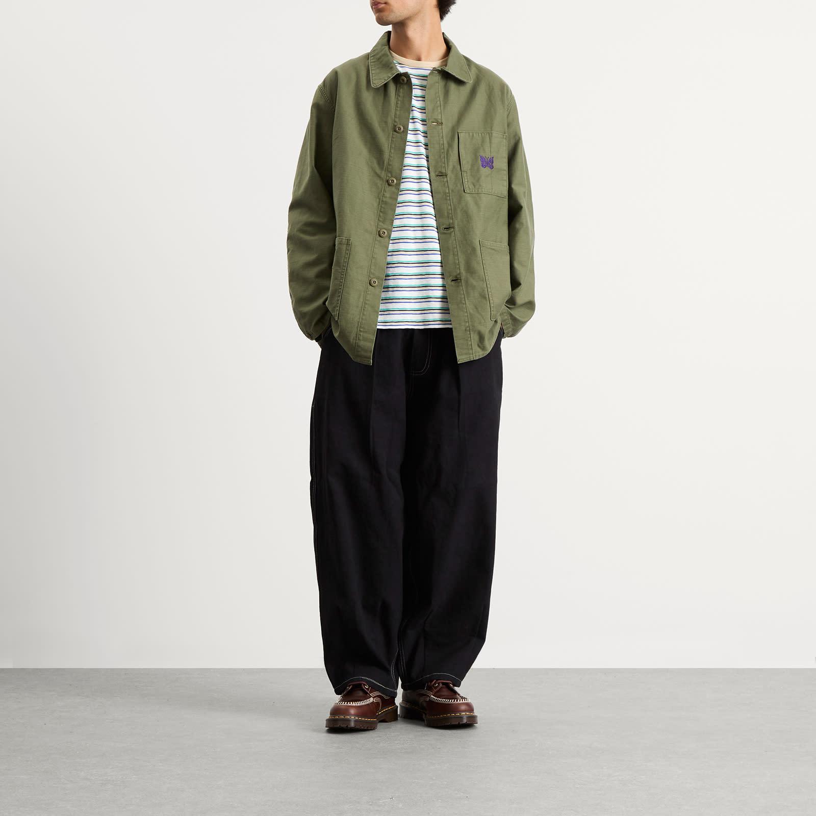 Needles Reversed Sateen Coverall Jacket in Green for Men | Lyst UK