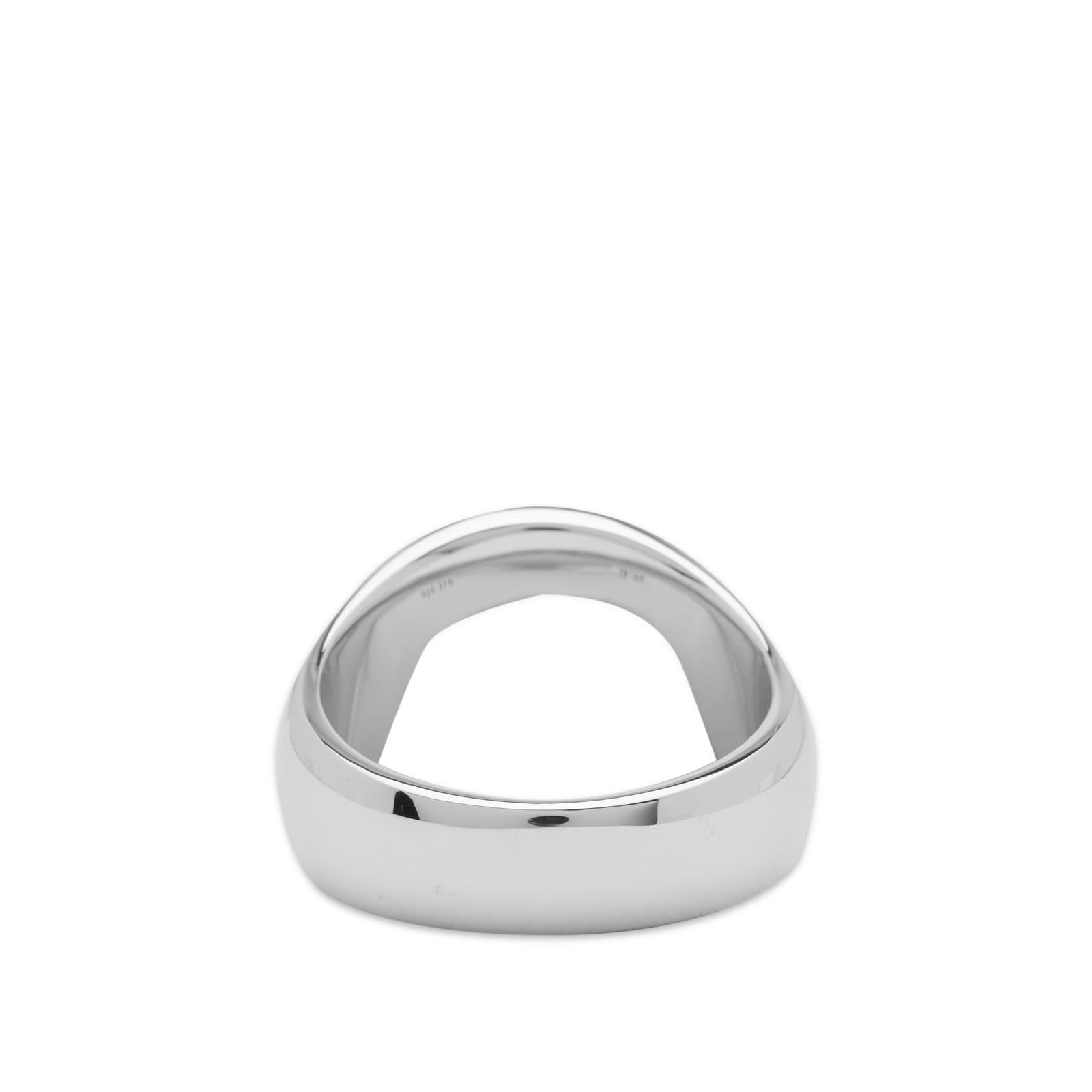 Tom Wood Oval Gold Top Ring M in Natural for Men | Lyst