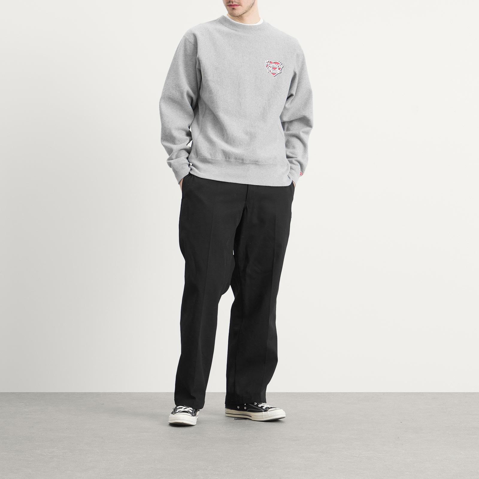 Human Made Heart Heavyweight Sweatshirt in Gray for Men | Lyst