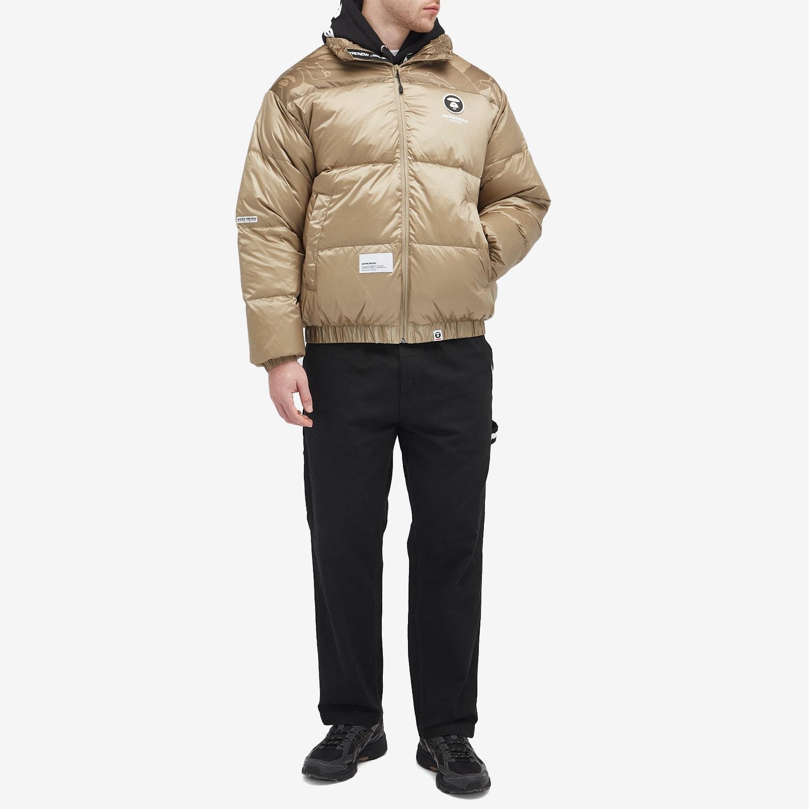 AAPE NOW ベージュ ダウンジャケット AAPE NOW ベージュ ダウン 
